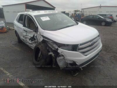 2016 Ford EDGE SEL, white — VIN 2FMPK3J96GBC00084, IAAI