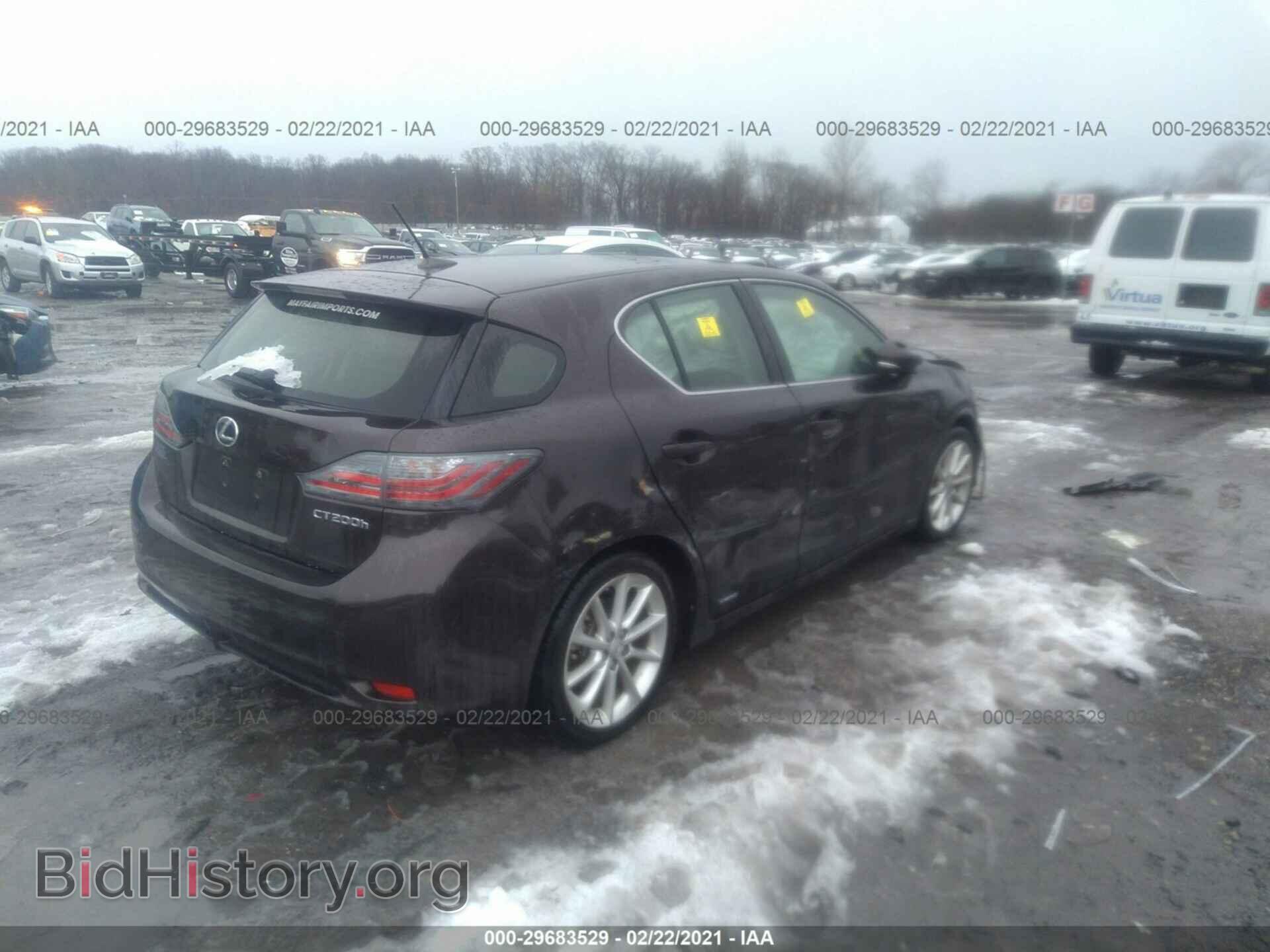 2012 LEXUS CT 200H - VIN: JTHKD5BH3C2094153 - Фото 4