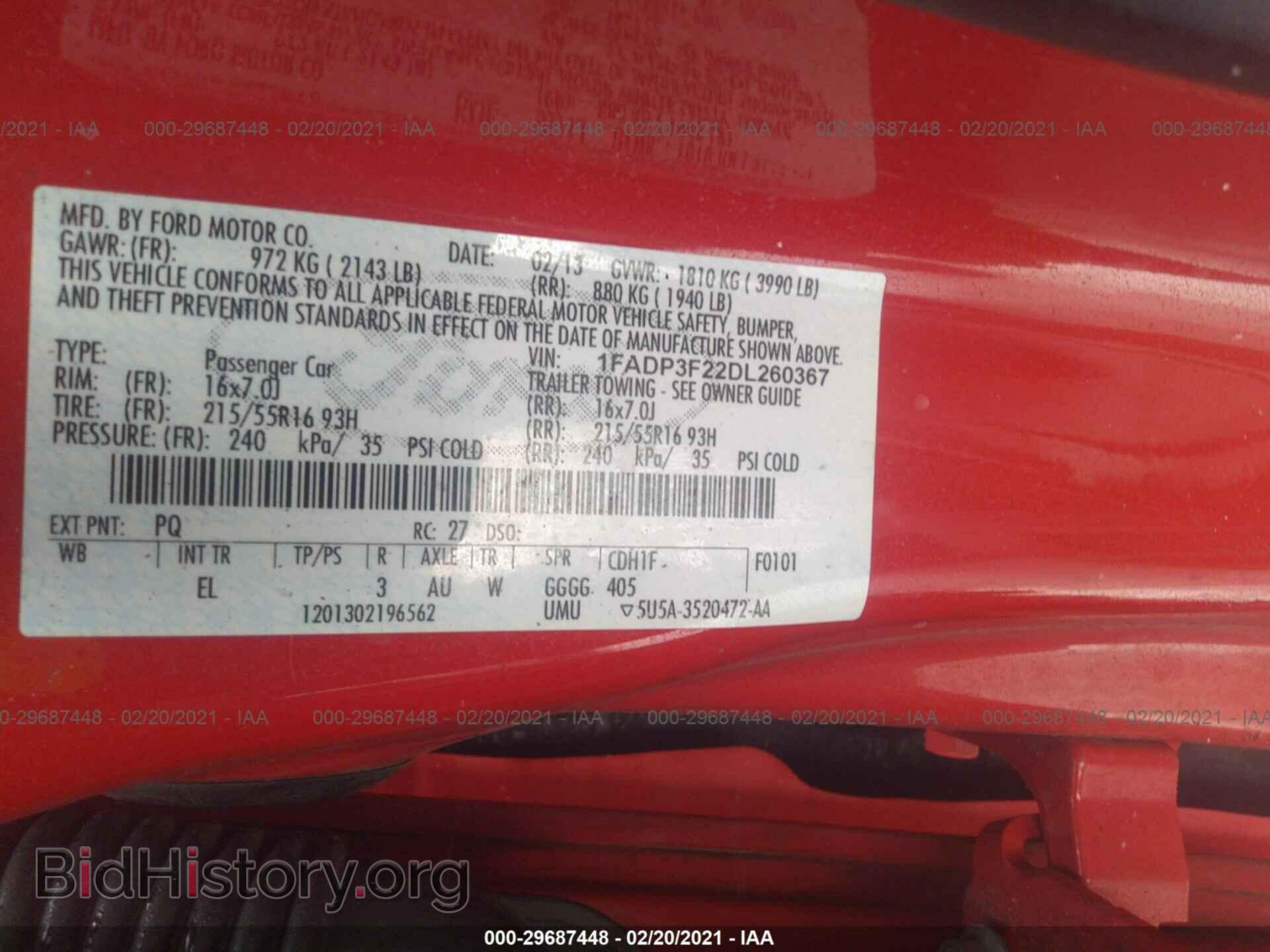 2013 FORD FOCUS - VIN: 1FADP3F22DL260367 - Photo 9