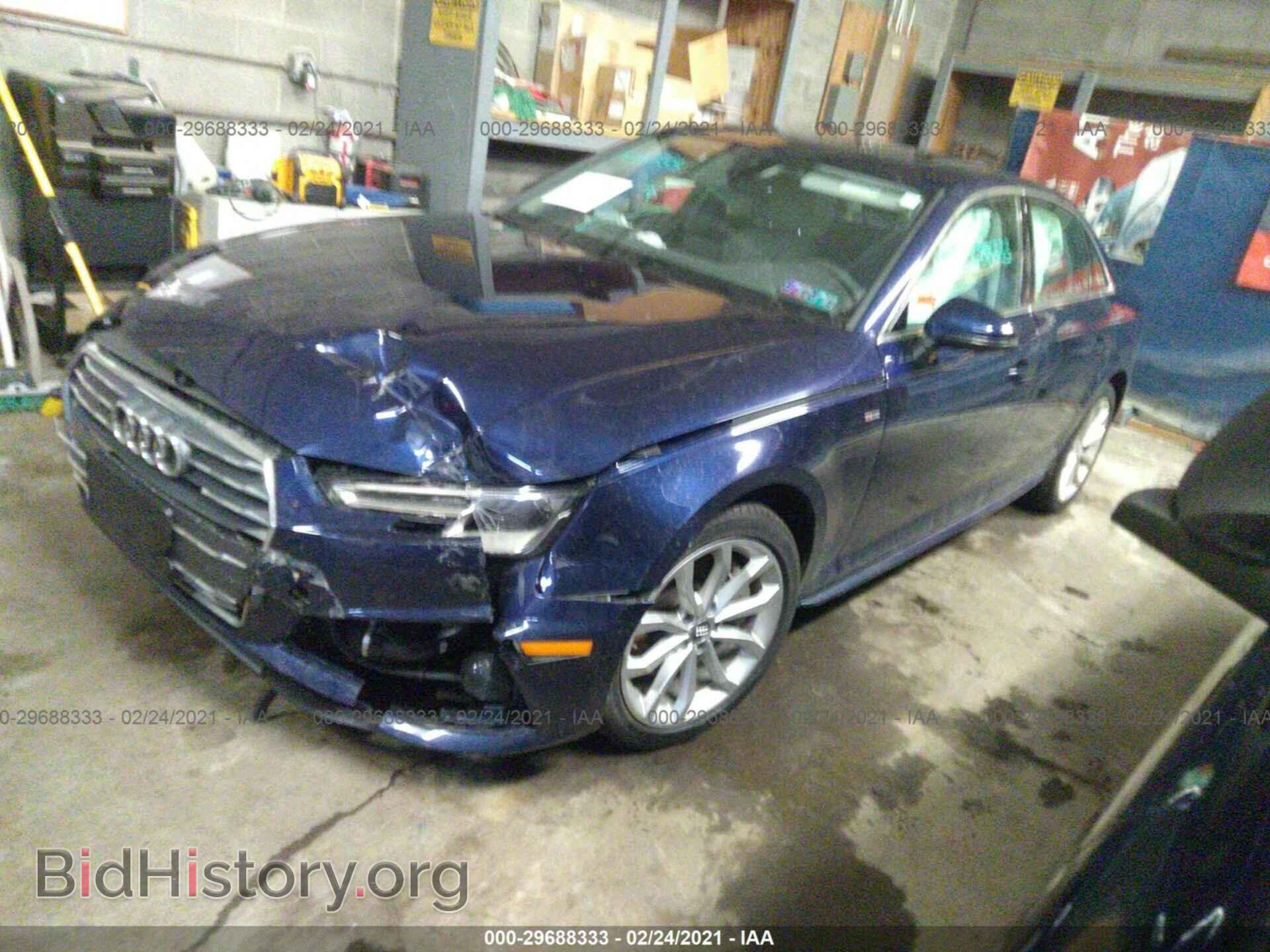 2019 AUDI A4 - VIN: WAUDNAF44KN018328 - Фото 2