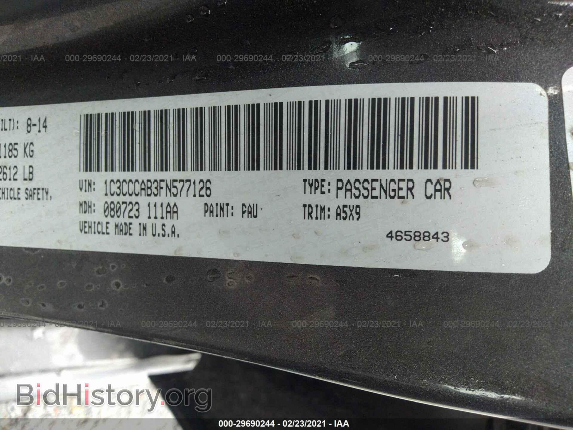 2015 CHRYSLER 200 - VIN: 1C3CCCAB3FN577126 - Photo 9