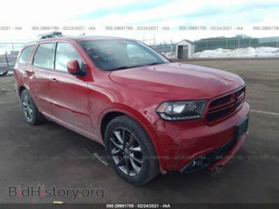 2014 Dodge DURANGO R/T, красный — VIN 1C4SDJCTXEC389633, IAAI