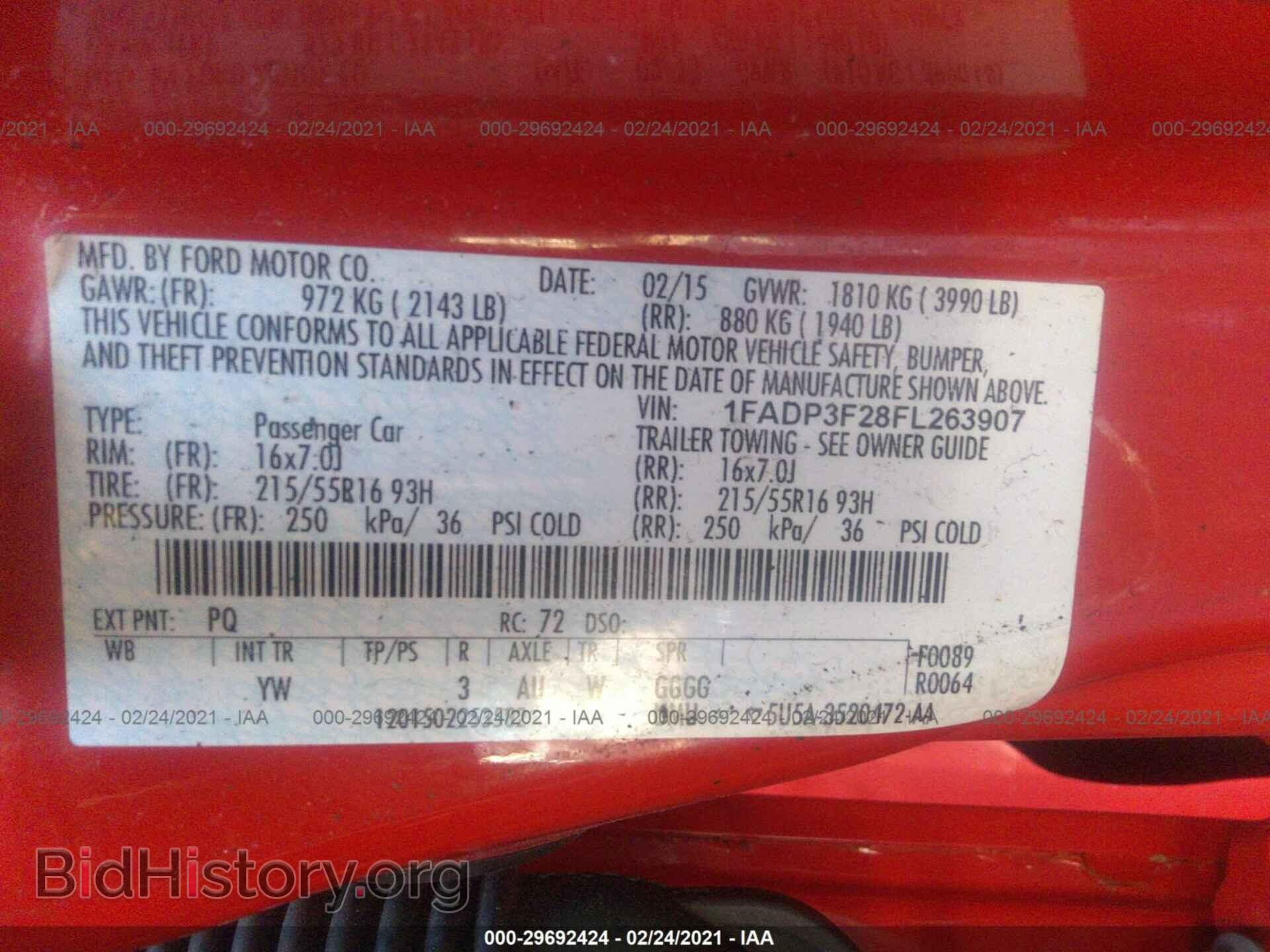 2015 FORD FOCUS - VIN: 1FADP3F28FL263907 - Фото 9