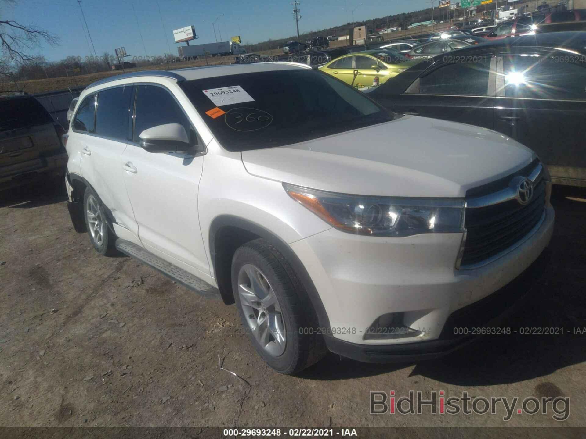 Фотография 5TDYKRFH1FS078761 - TOYOTA HIGHLANDER 2015