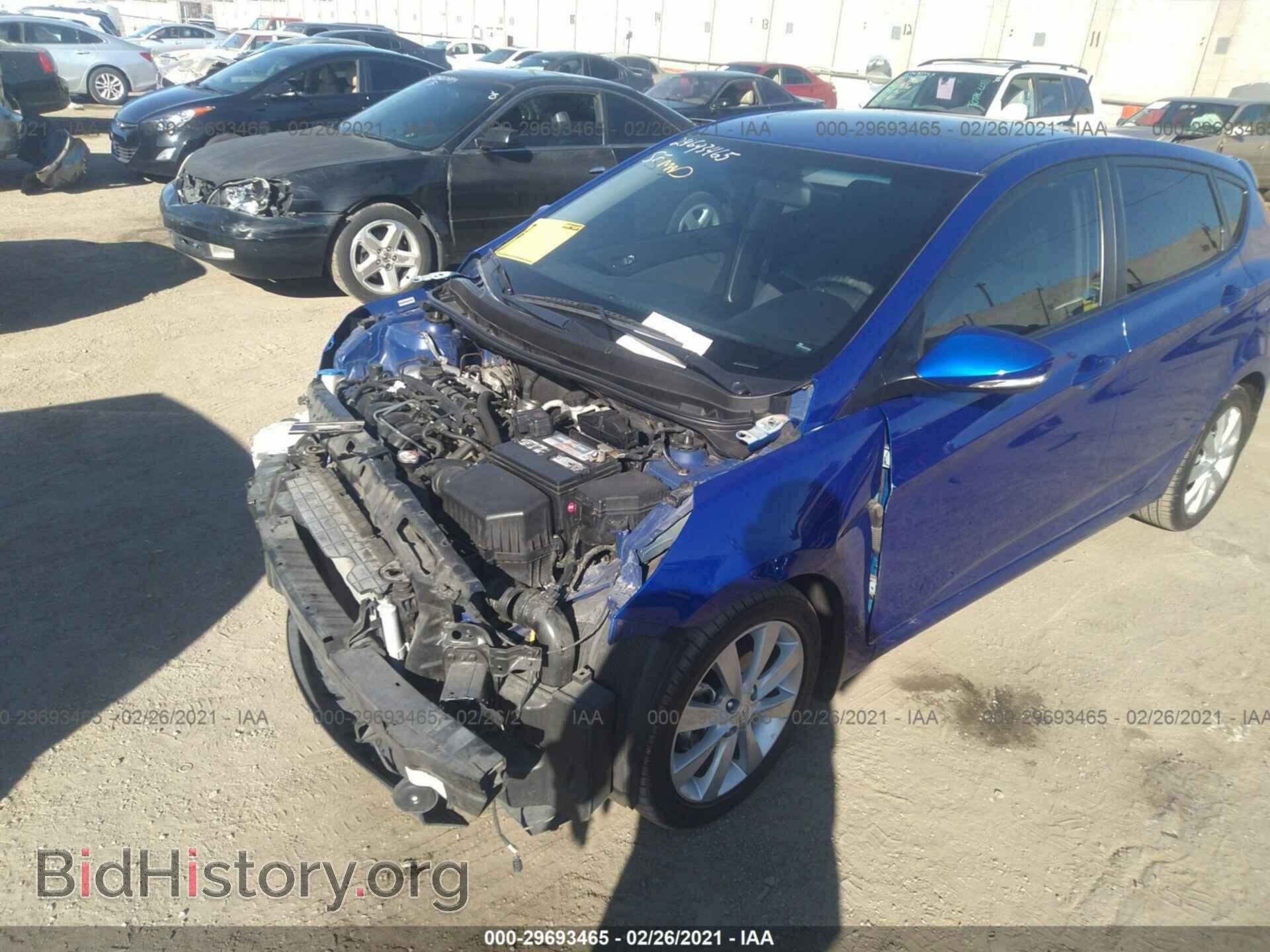 2014 HYUNDAI ACCENT - VIN: KMHCU5AE4EU152366 - Фото 2