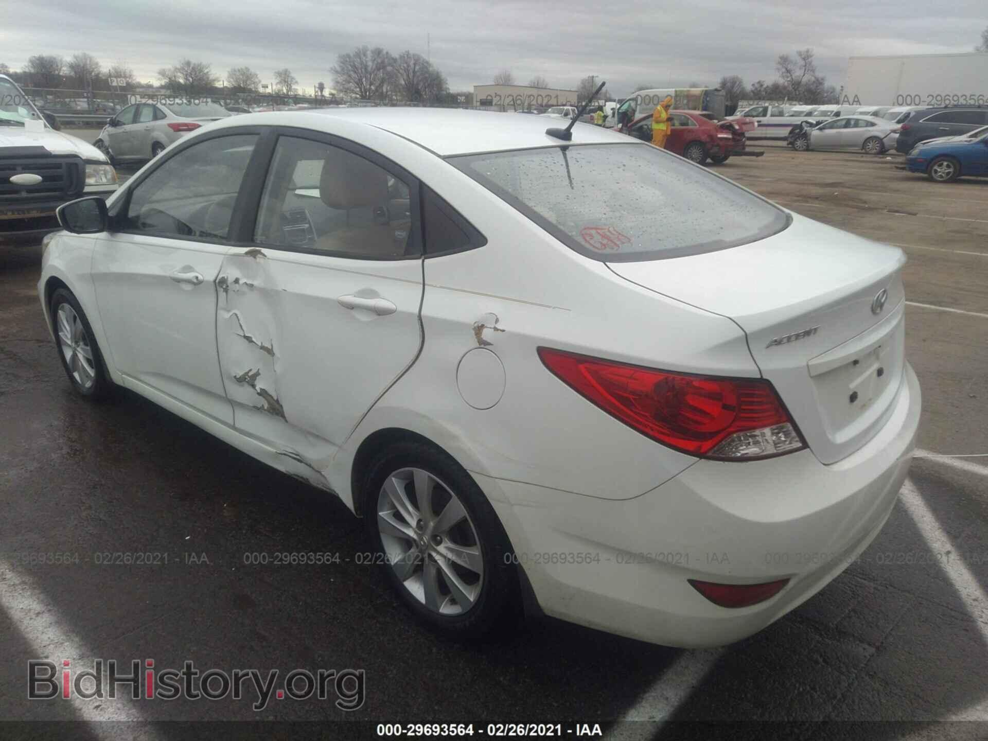 2012 HYUNDAI ACCENT - VIN: KMHCU4AE4CU268710 - Фото 3