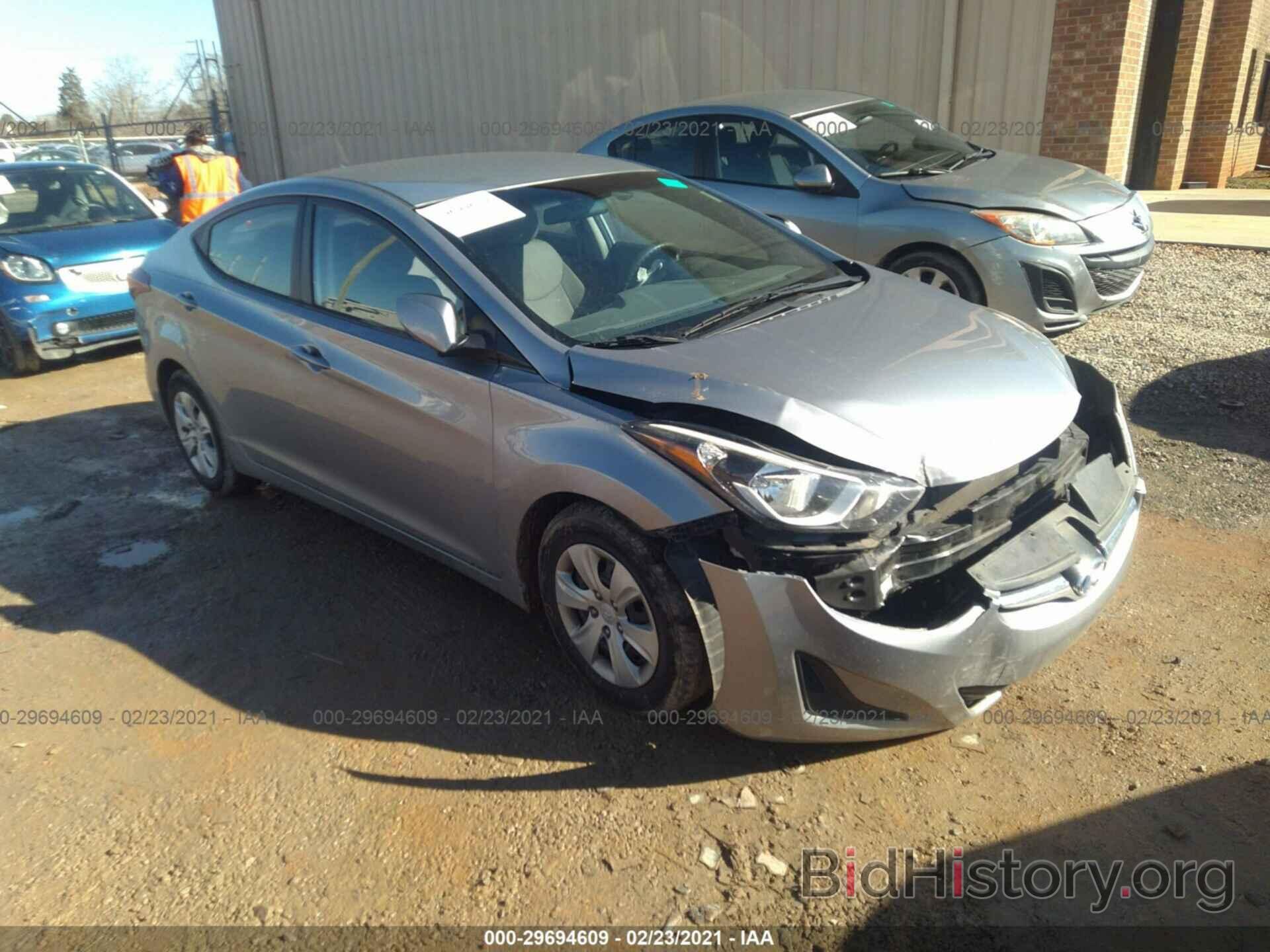 Photo 5NPDH4AE9GH771615 - HYUNDAI ELANTRA 2016