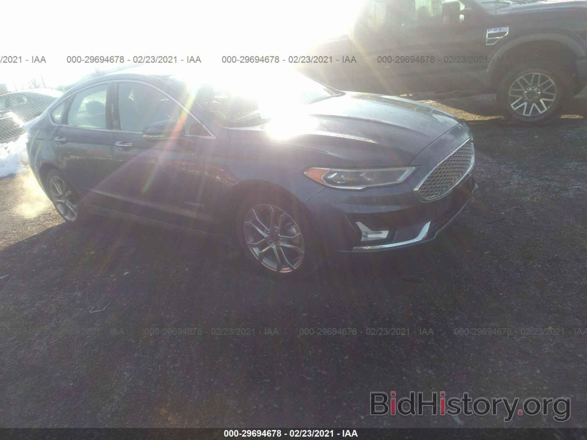 Фотография 3FA6P0RU3KR163035 - FORD FUSION HYBRID 2019