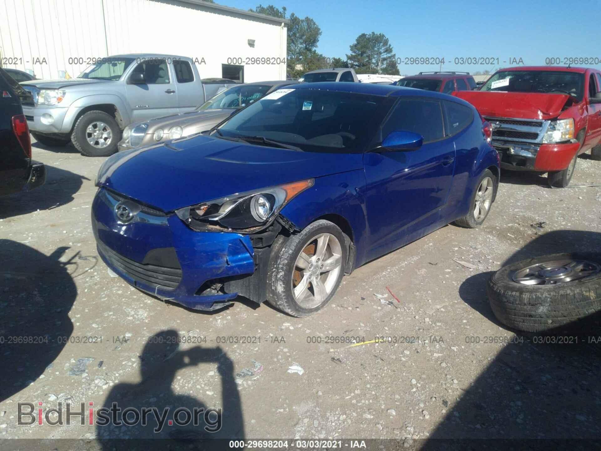 2012 HYUNDAI VELOSTER - VIN: KMHTC6AD4CU072000 - Фото 2