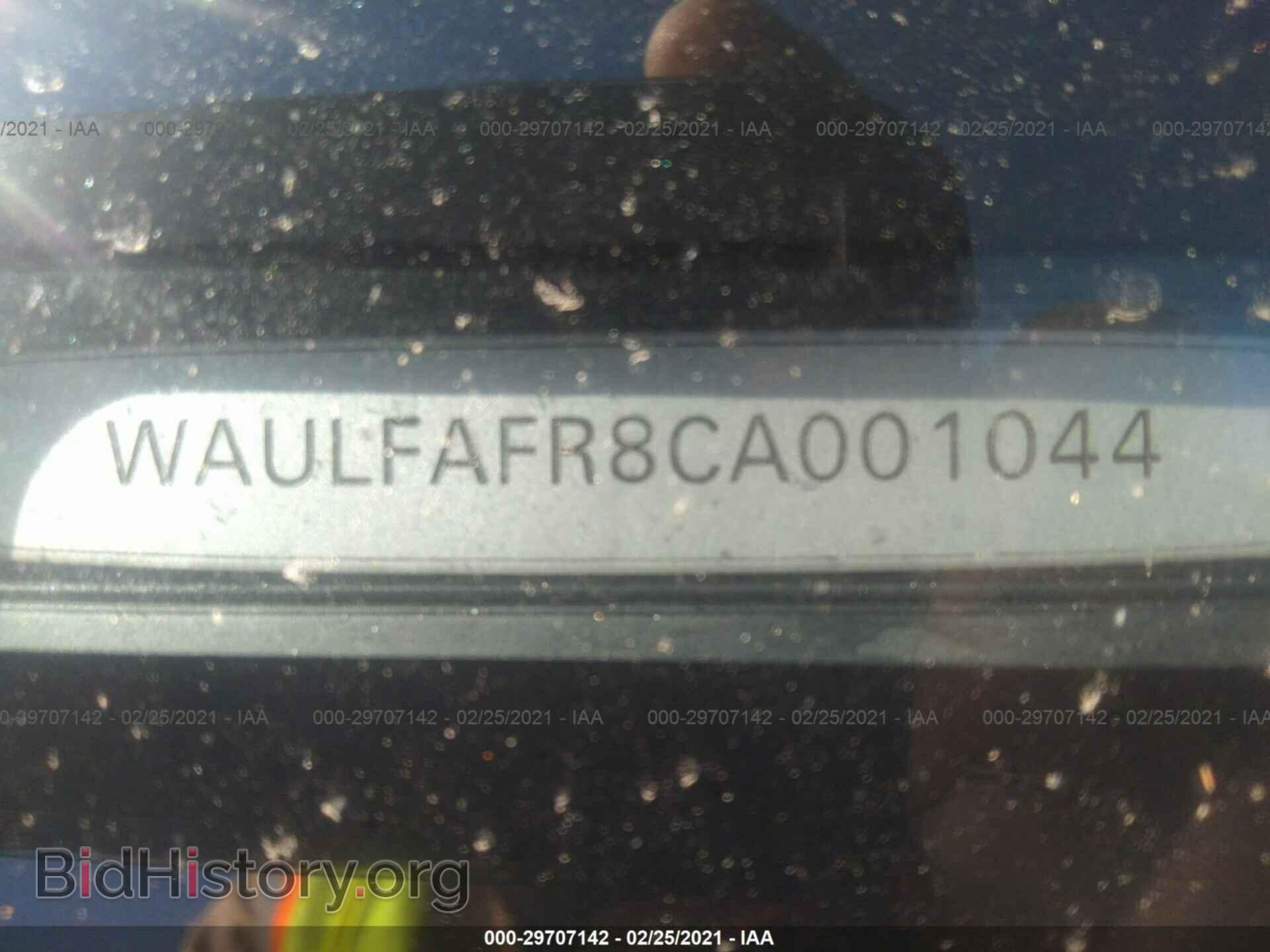 2012 AUDI A5 - VIN: WAULFAFR8CA001044 - Фото 9