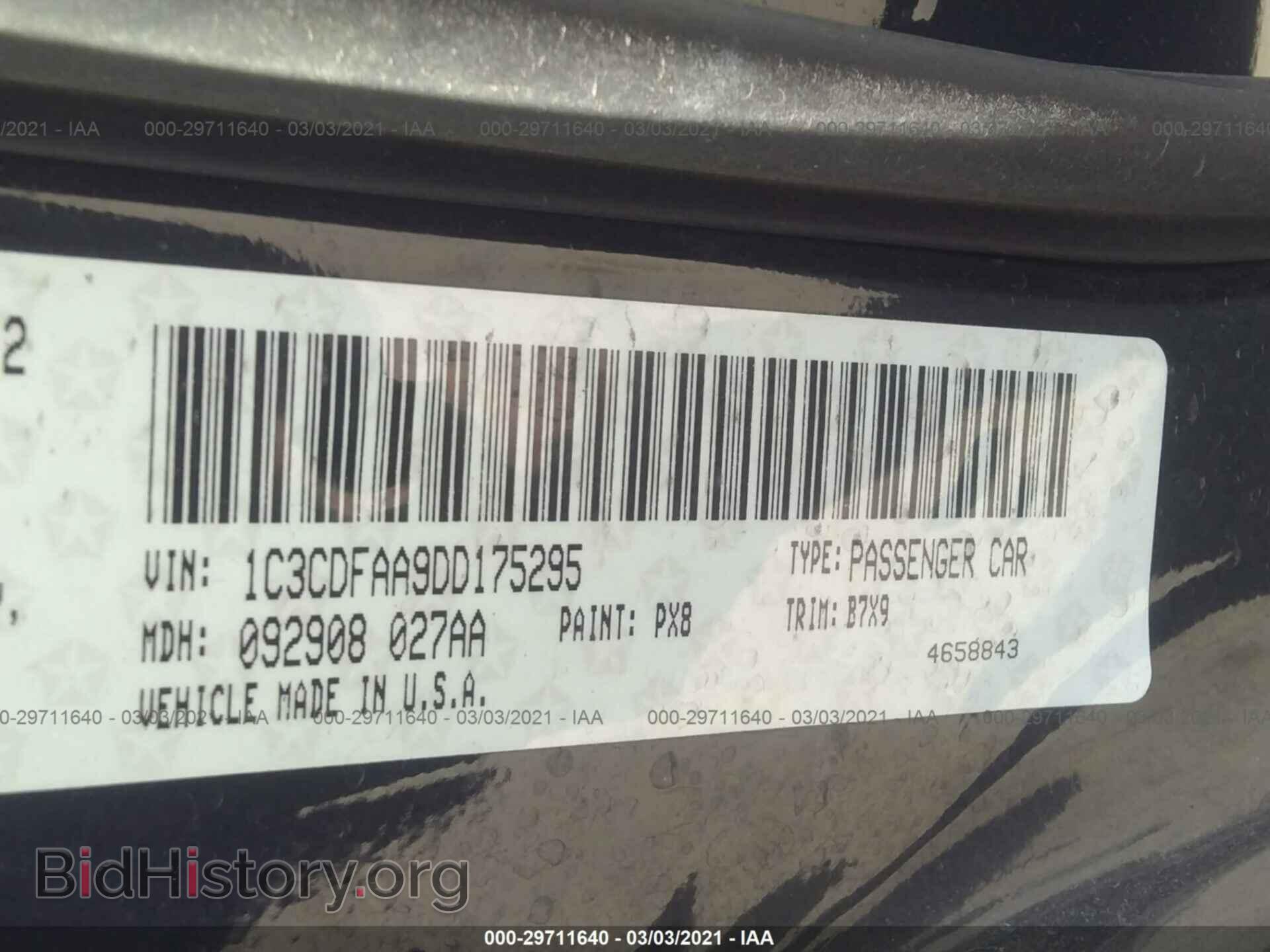 2013 DODGE DART - VIN: 1C3CDFAA9DD175295 - Фото 9