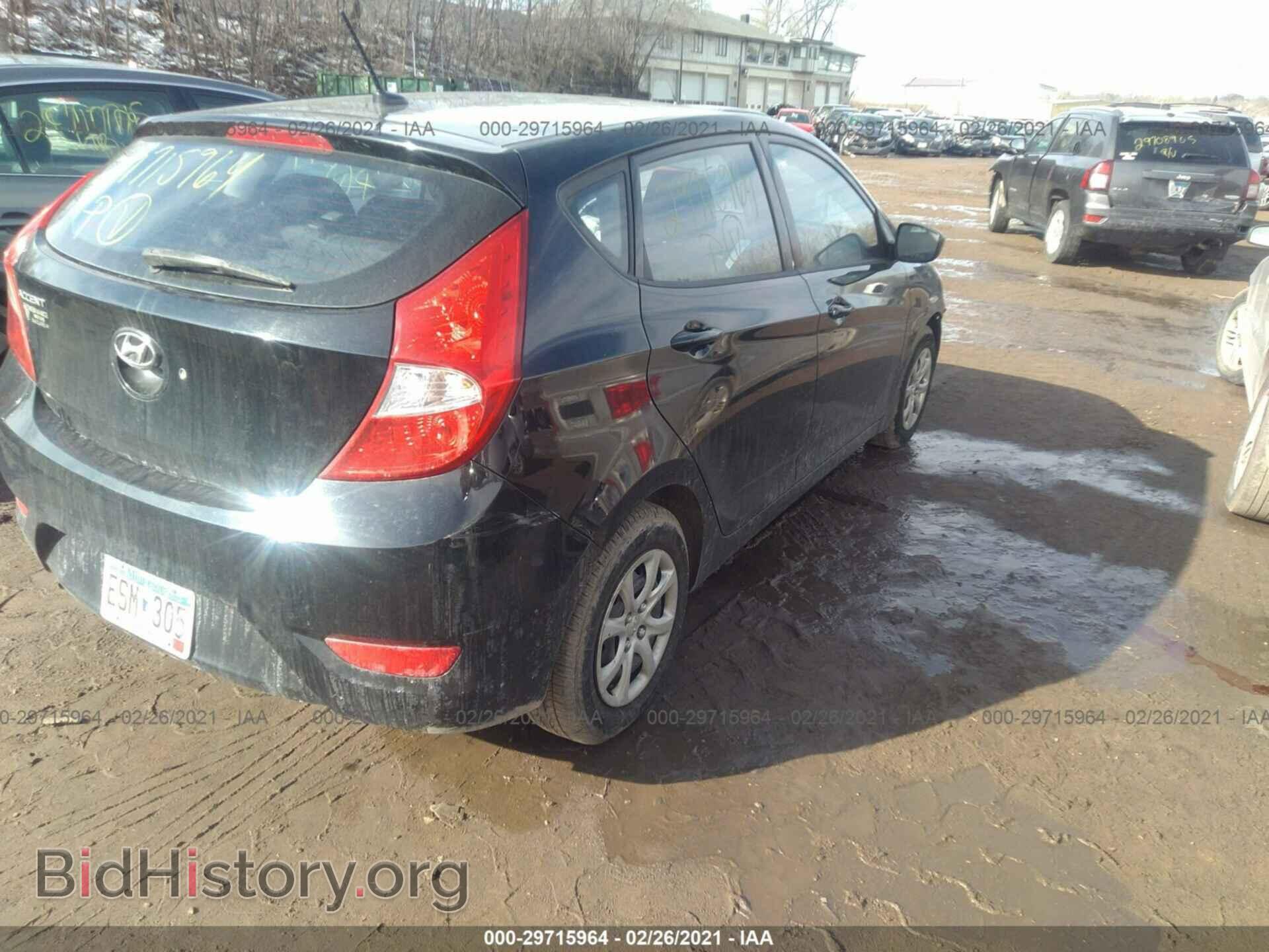 2012 HYUNDAI ACCENT - VIN: KMHCT5AE1CU016065 - Фото 4