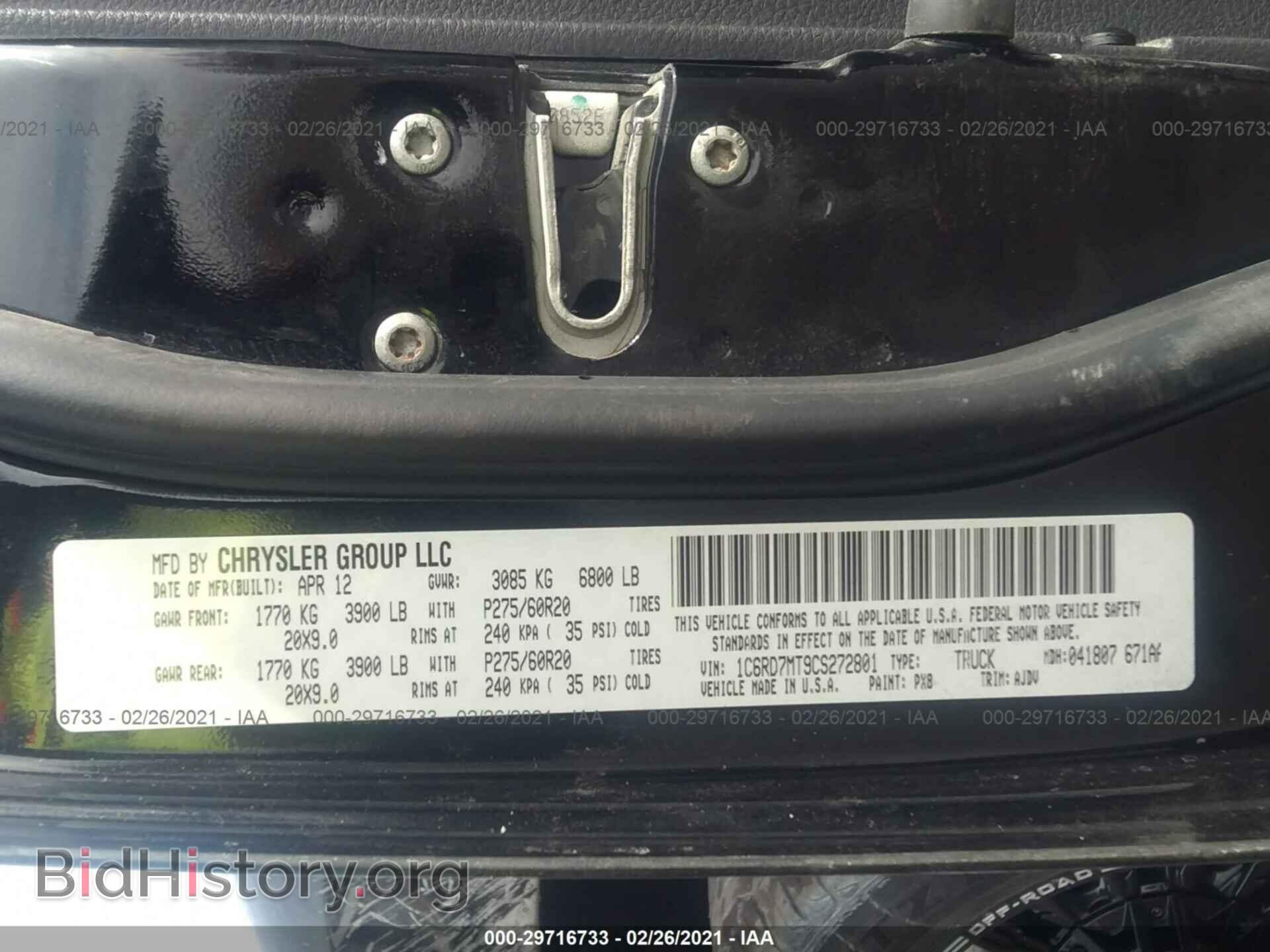 2012 RAM 1500 - VIN: 1C6RD7MT9CS272801 - Photo 9