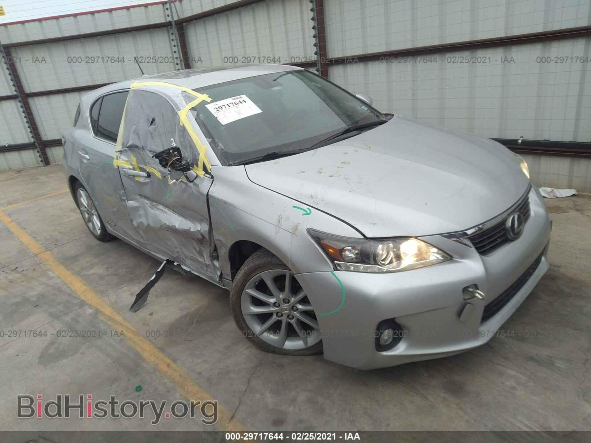 Photo JTHKD5BH2C2101903 - LEXUS CT 200H 2012