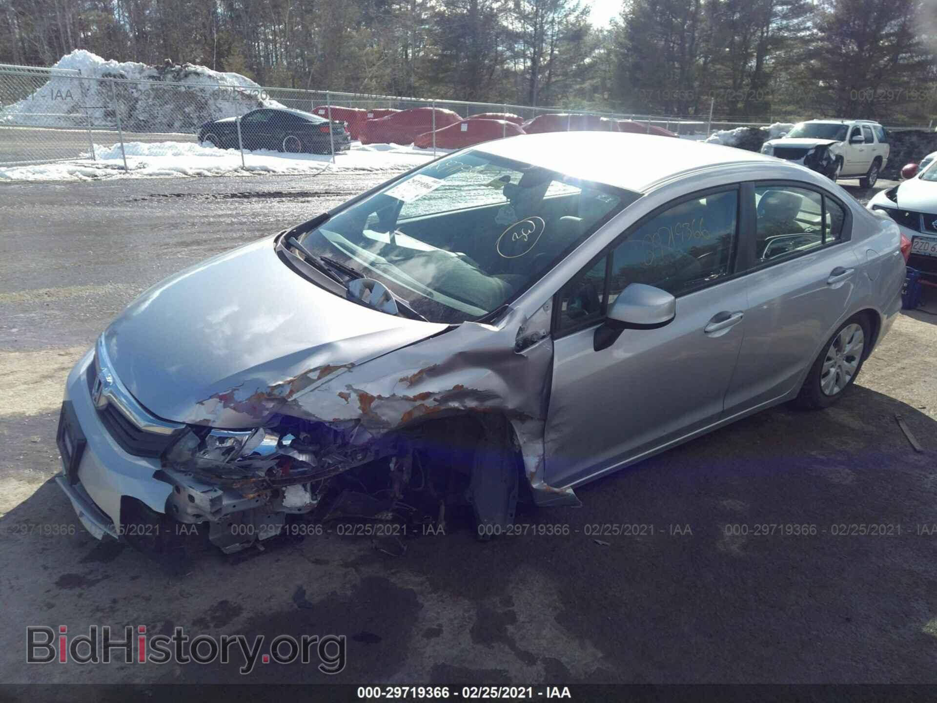 2012 HONDA CIVIC SDN - VIN: 2HGFB2F59CH593376 - Фото 2