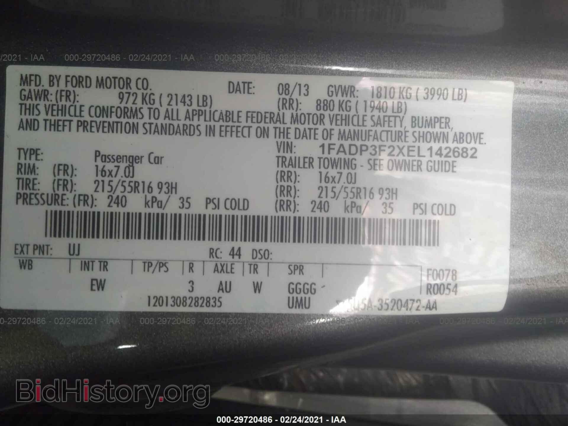 2014 FORD FOCUS - VIN: 1FADP3F2XEL142682 - Photo 9