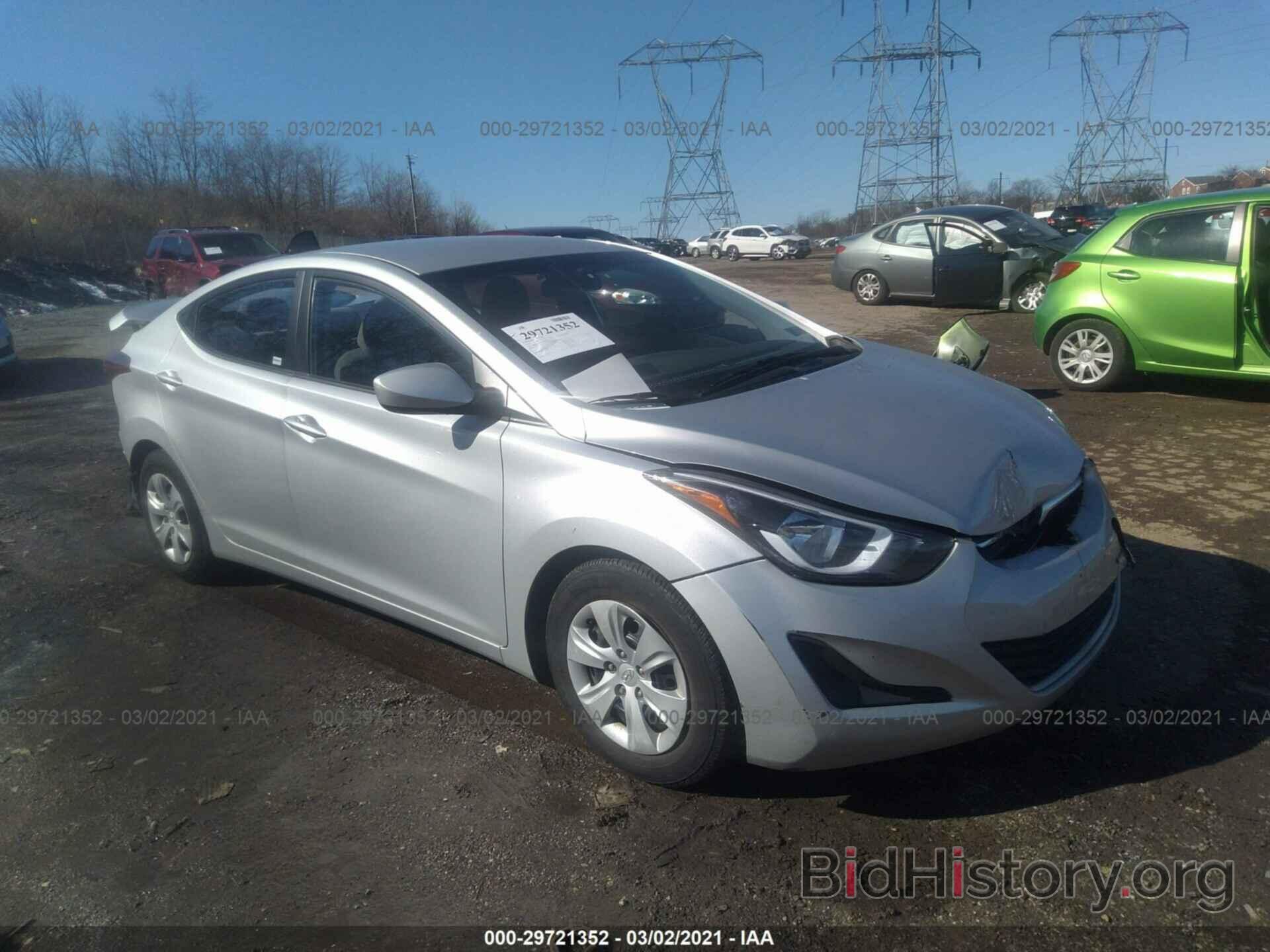 Photo 5NPDH4AE6GH687672 - HYUNDAI ELANTRA 2016