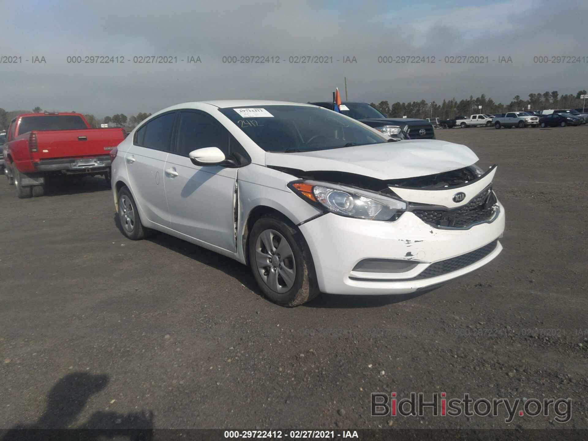 Photo KNAFK4A69G5438847 - KIA FORTE 2016