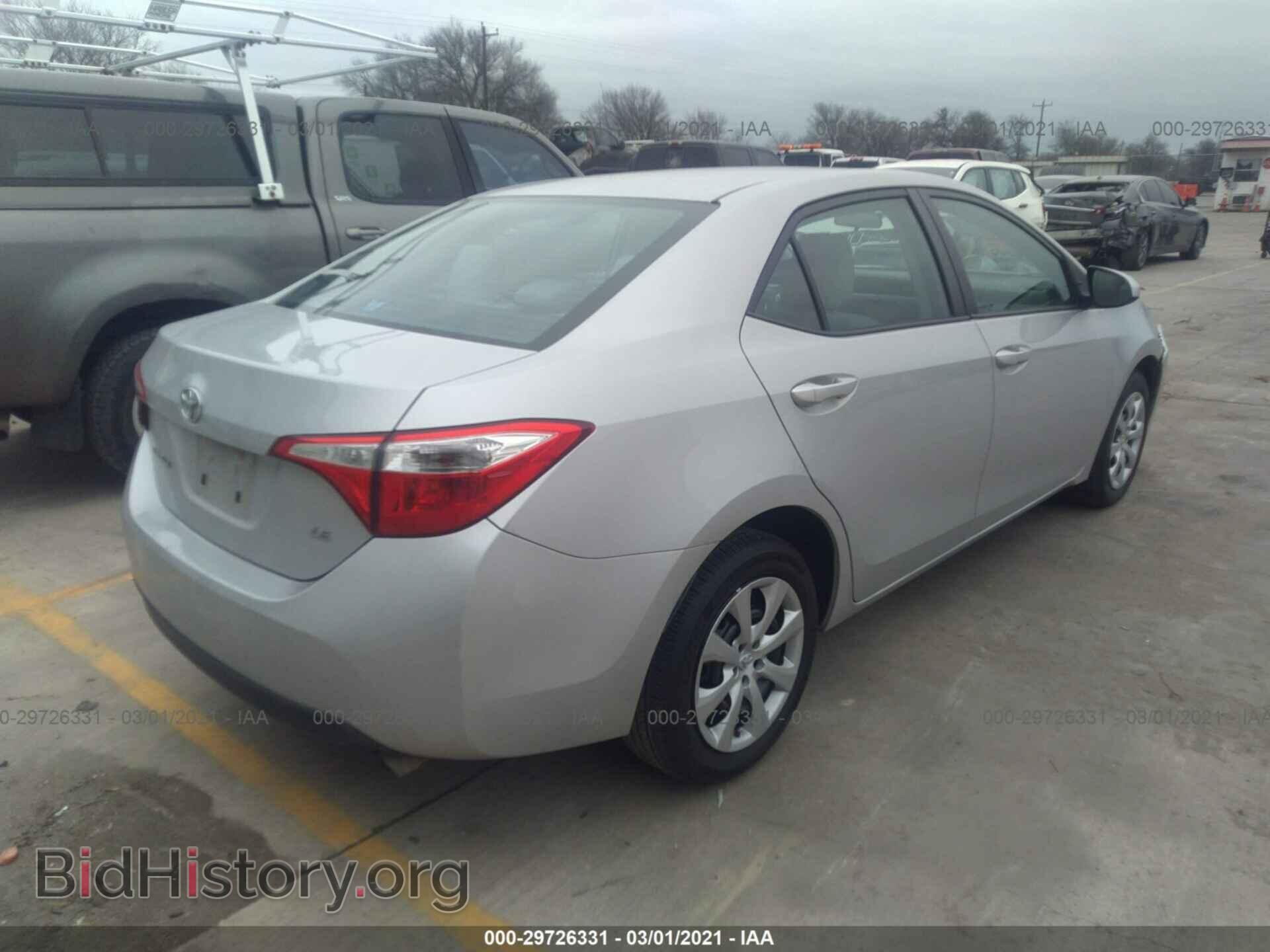 2014 TOYOTA COROLLA - VIN: 2T1BURHE2EC196120 - Фото 4