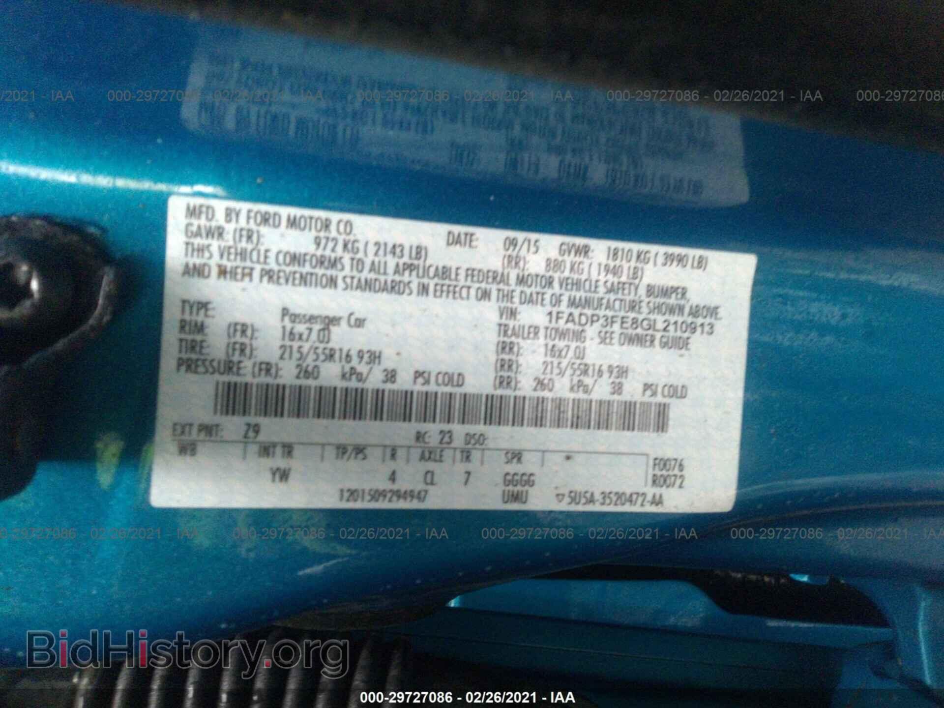 2016 FORD FOCUS - VIN: 1FADP3FE8GL210913 - Photo 9
