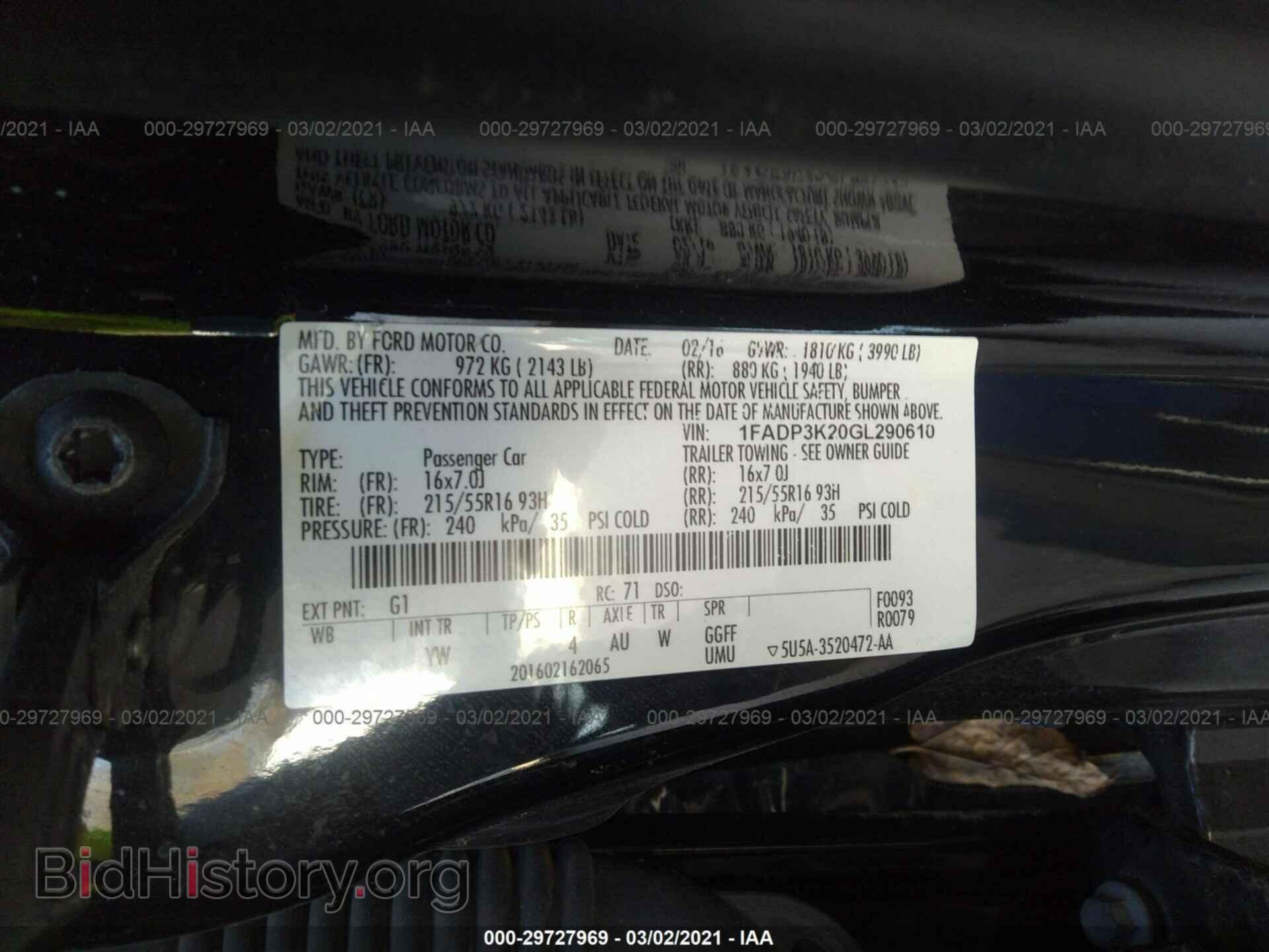 2016 FORD FOCUS - VIN: 1FADP3K20GL290610 - Photo 9