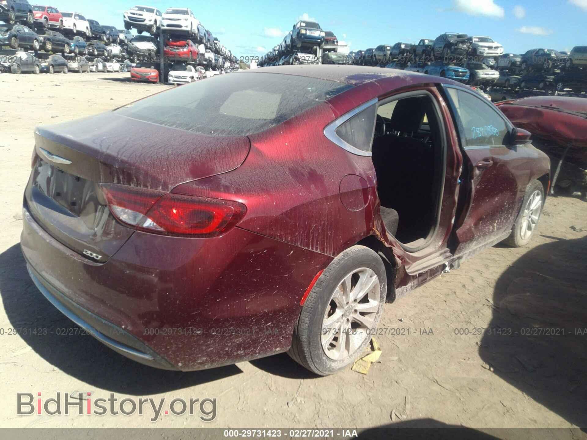 2015 CHRYSLER 200 - VIN: 1C3CCCAB3FN618841 - Фото 4