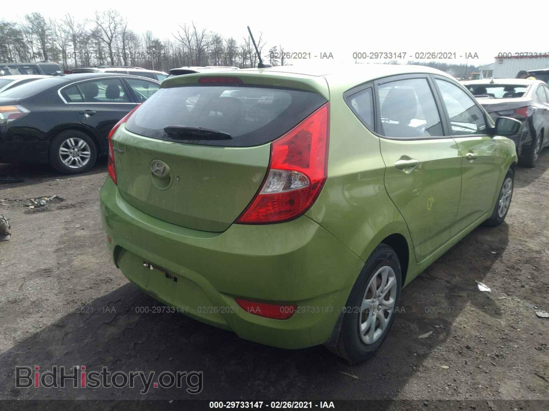 2013 HYUNDAI ACCENT - VIN: KMHCT5AE3DU125497 - Фото 4