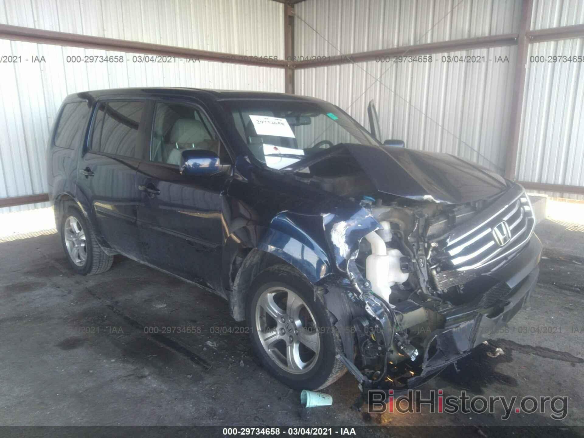 Photo 5FNYF4H60DB072096 - HONDA PILOT 2013