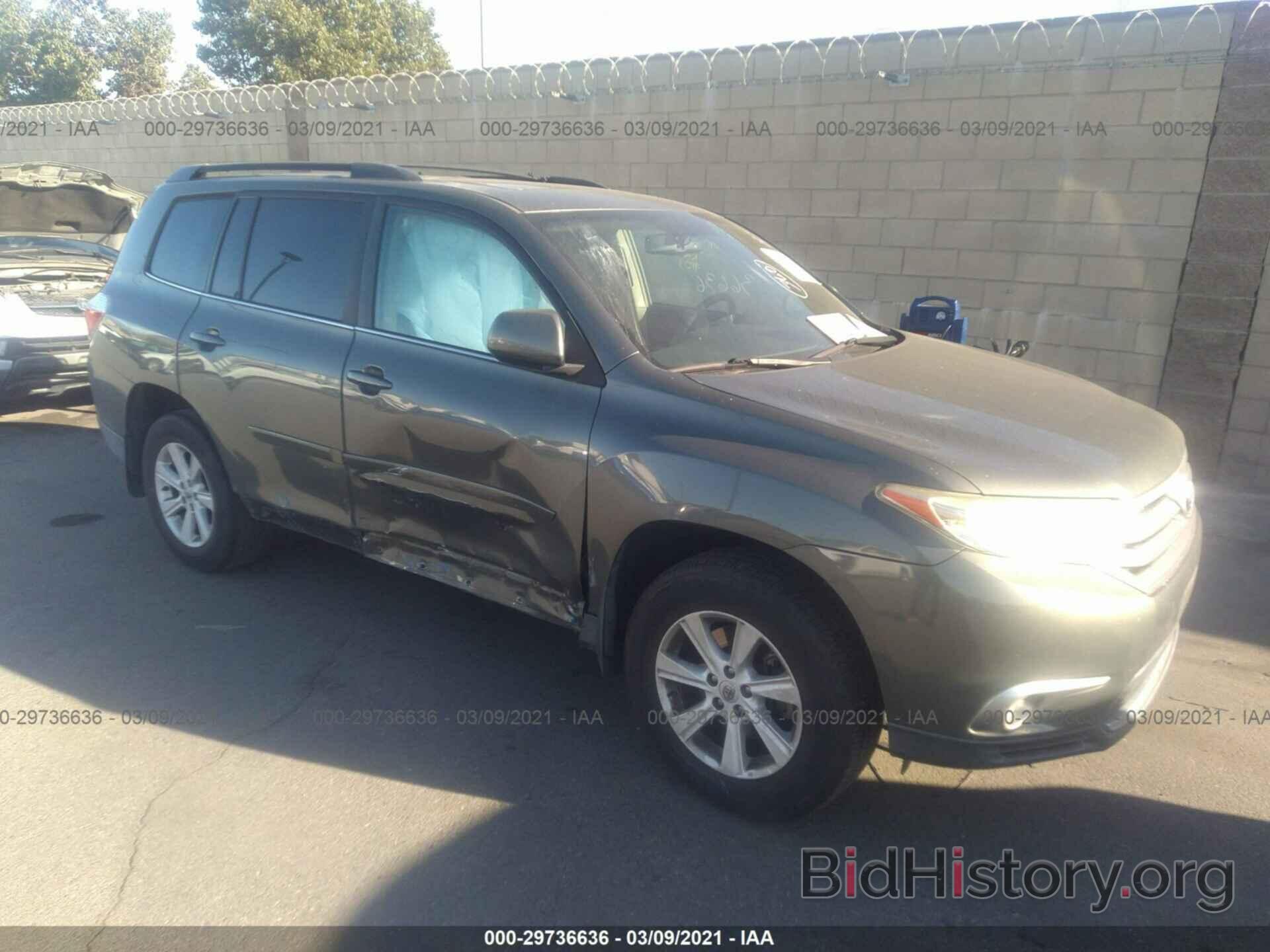 Фотография 5TDZK3EH3DS092192 - TOYOTA HIGHLANDER 2013