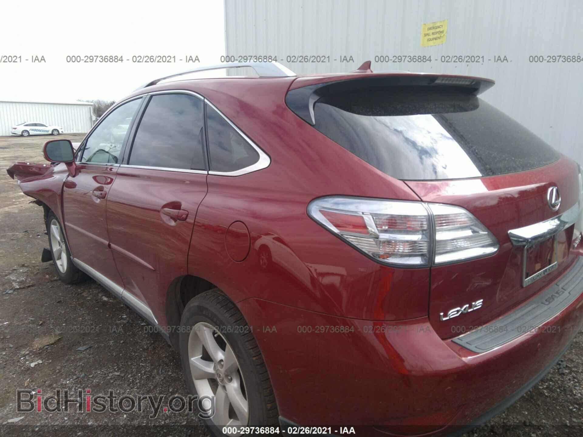 2010 LEXUS RX 350 - VIN: 2T2BK1BA9AC079959 - Фото 3