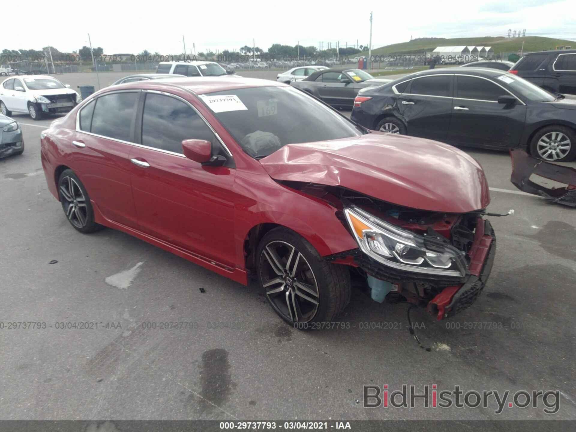 Photo 1HGCR2F55GA027119 - HONDA ACCORD SEDAN 2016