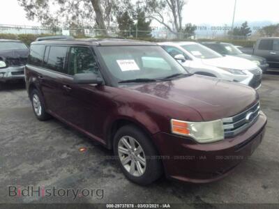 2010 Ford FLEX SE, red — VIN 2FMGK5BC6ABA39698, IAAI