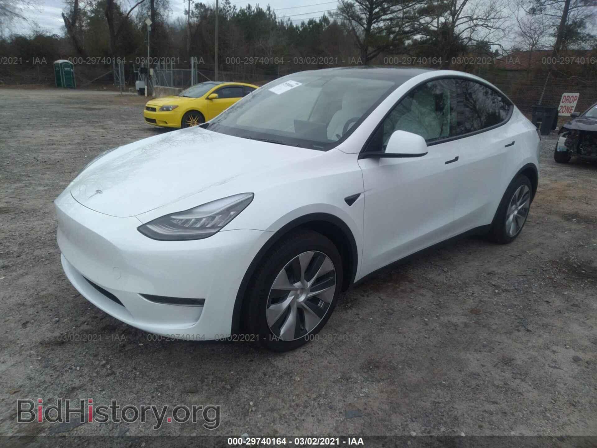2021 TESLA MODEL Y - VIN: 5YJYGDEEXMF078643 - Фото 2