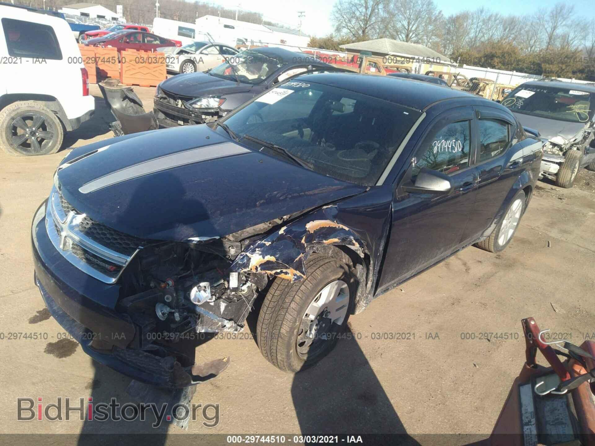 2014 DODGE AVENGER - VIN: 1C3CDZAG4EN184794 - Фото 2