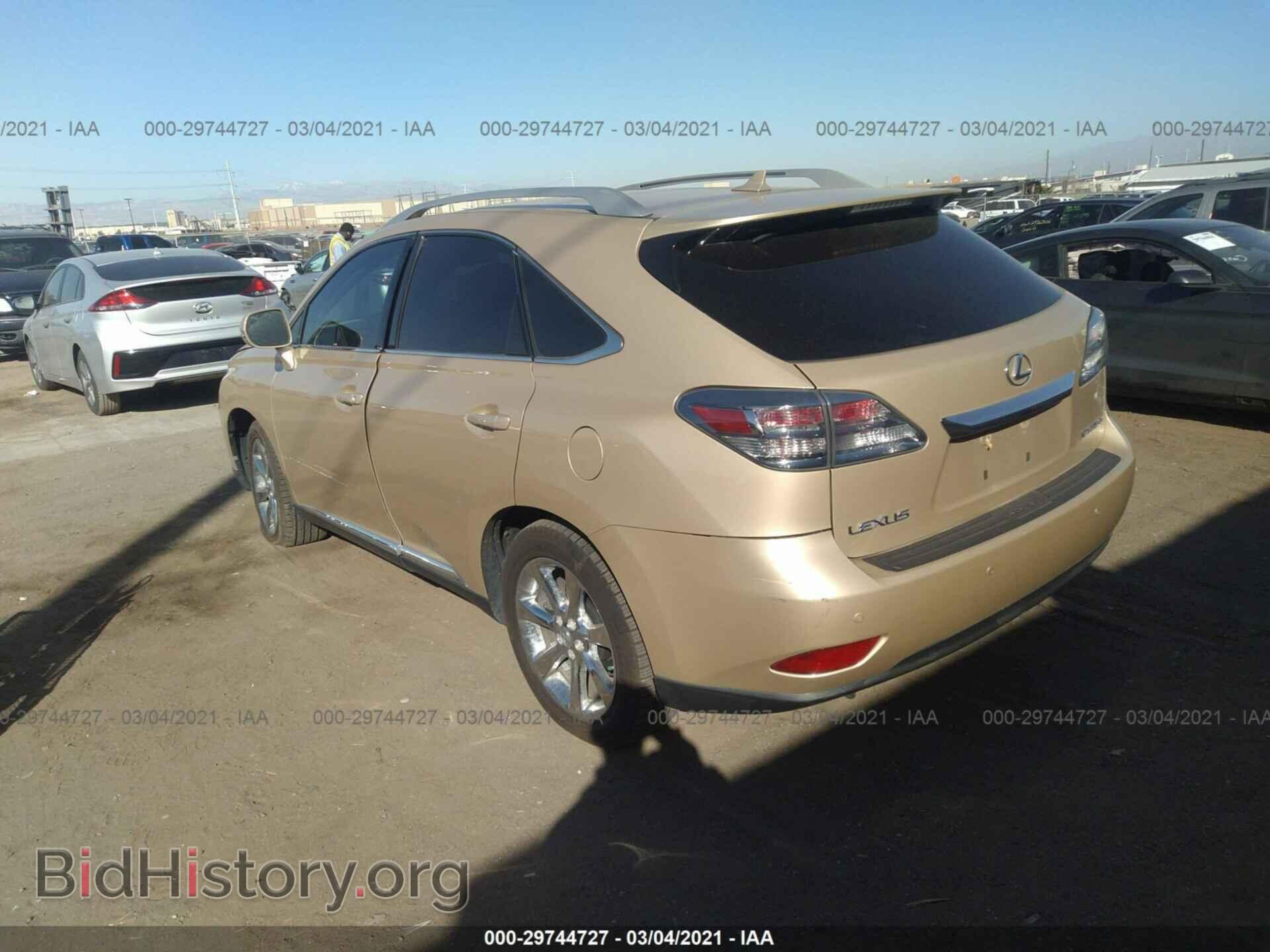 2010 LEXUS RX 350 - VIN: 2T2BK1BA1AC037804 - Фото 3