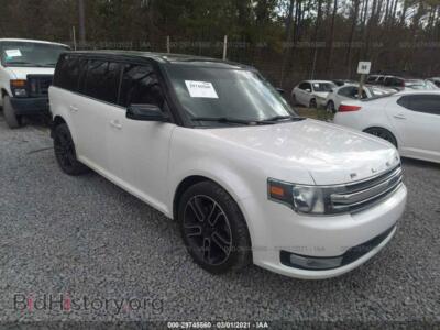 2014 Ford FLEX SEL, белый — VIN 2FMGK5C85EBD26739, IAAI