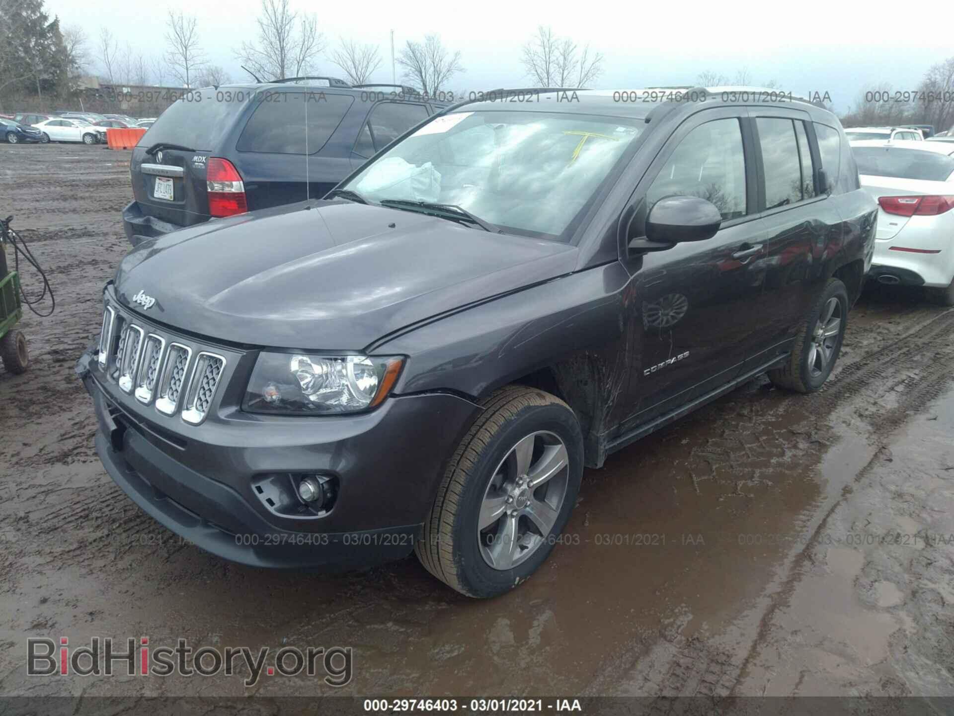 2016 JEEP COMPASS - VIN: 1C4NJDEB1GD768951 - Фото 2