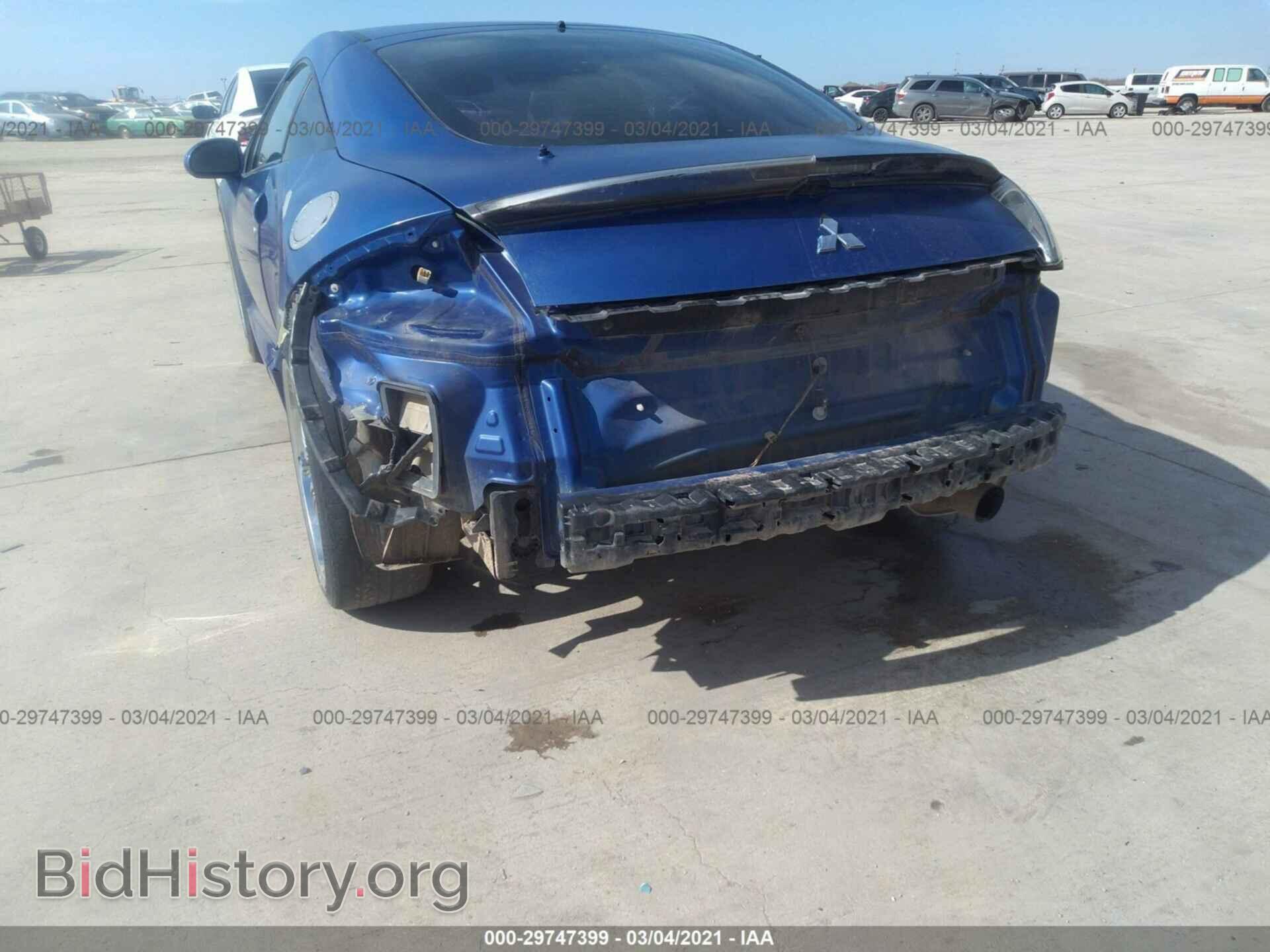 2006 MITSUBISHI ECLIPSE - VIN: 4A3AK24F16E040220 - Фото 6