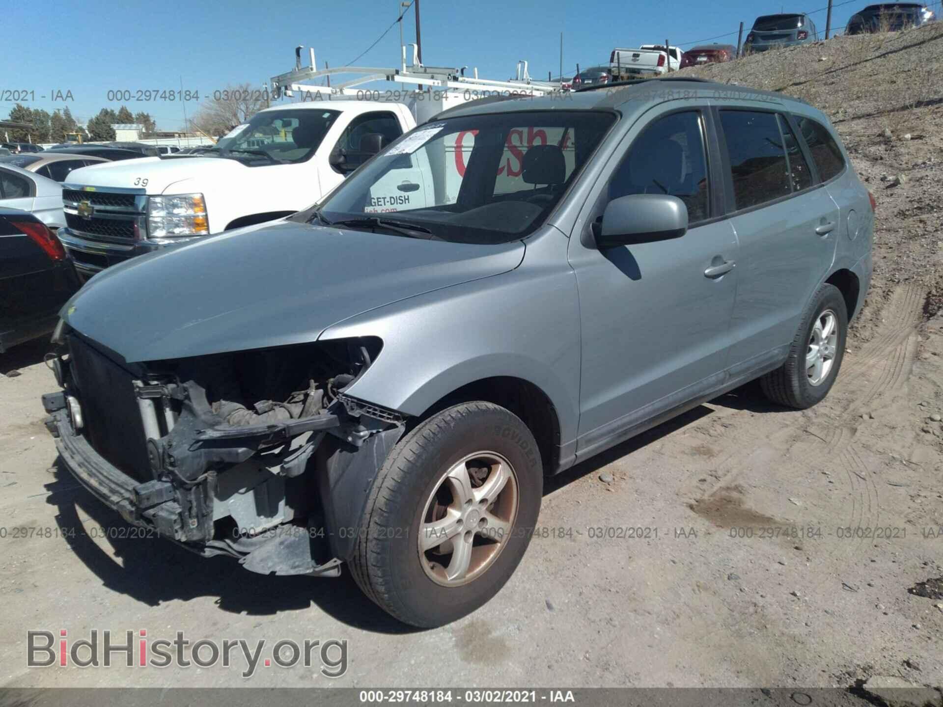 2008 HYUNDAI SANTA FE - VIN: 5NMSG73D38H169372 - Фото 2