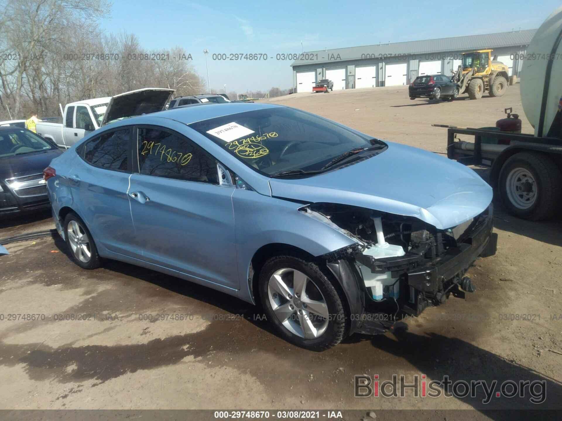 Photo KMHDH4AE7CU386405 - HYUNDAI ELANTRA 2012