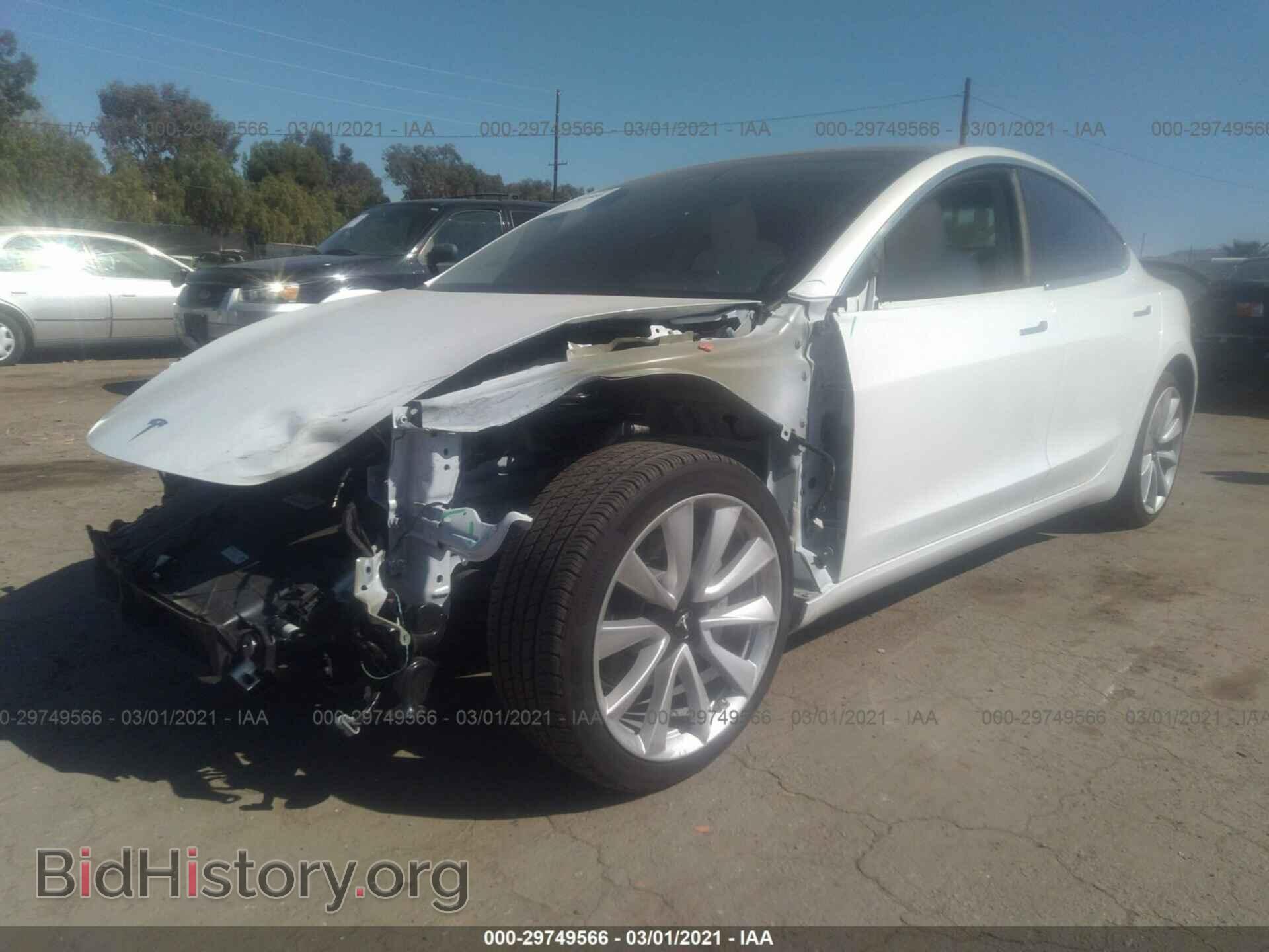 2020 TESLA MODEL 3 - VIN: 5YJ3E1EAXLF717727 - Фото 2
