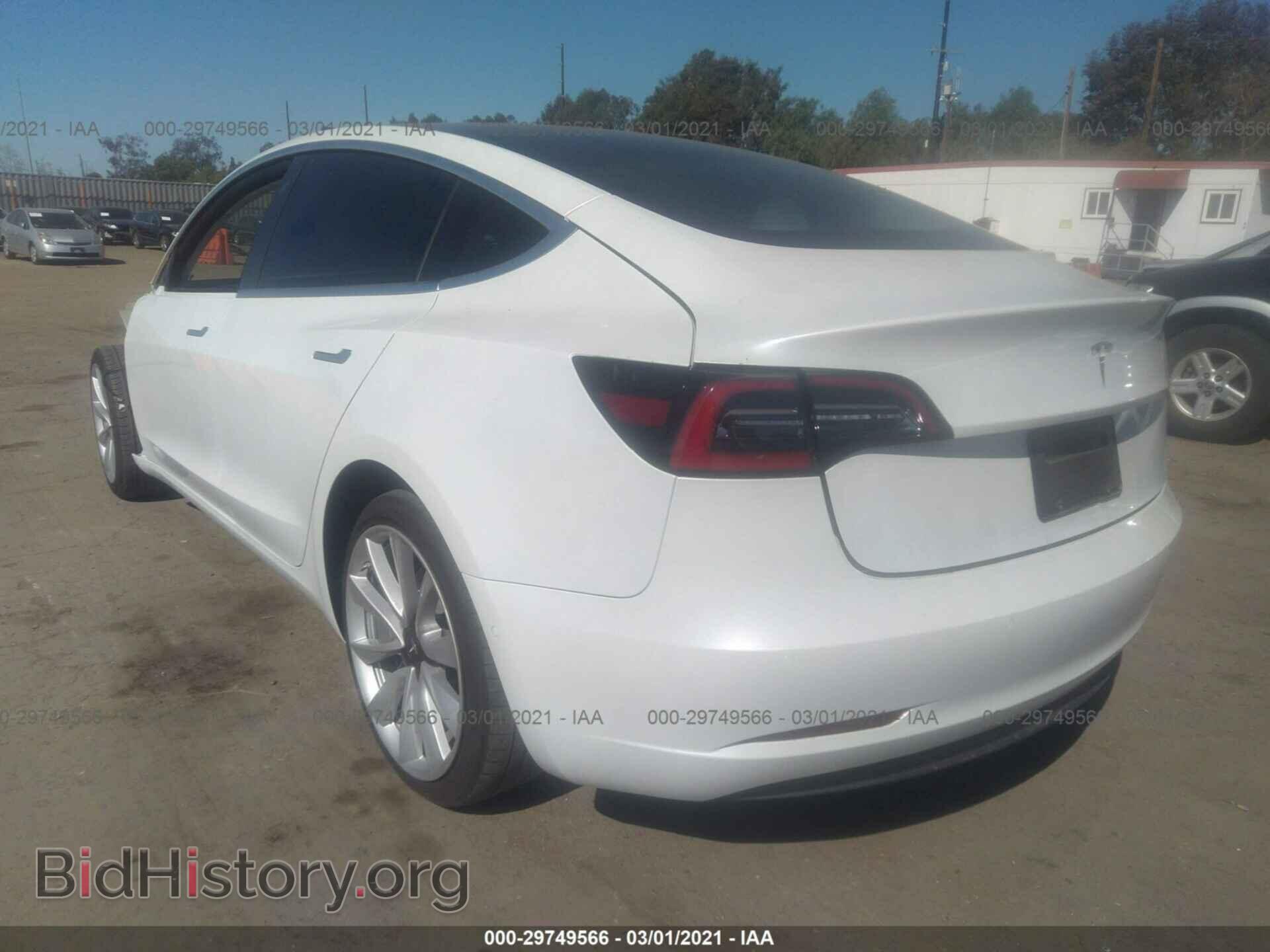 2020 TESLA MODEL 3 - VIN: 5YJ3E1EAXLF717727 - Фото 3