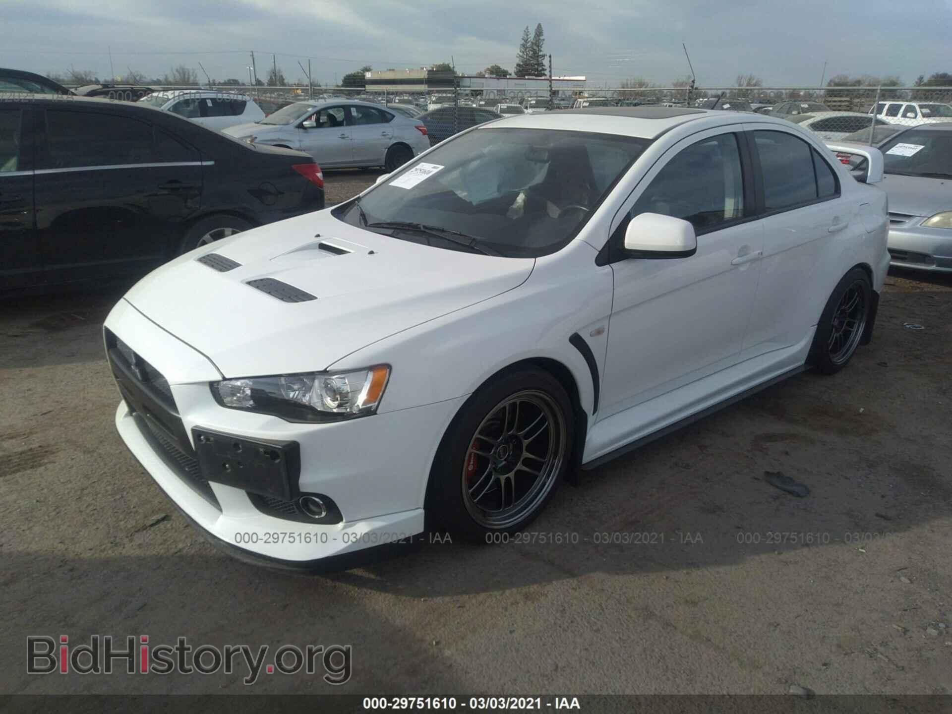 2014 MITSUBISHI LANCER EVOLUTION - VIN: JA32W8FV2EU011430 - Фото 2
