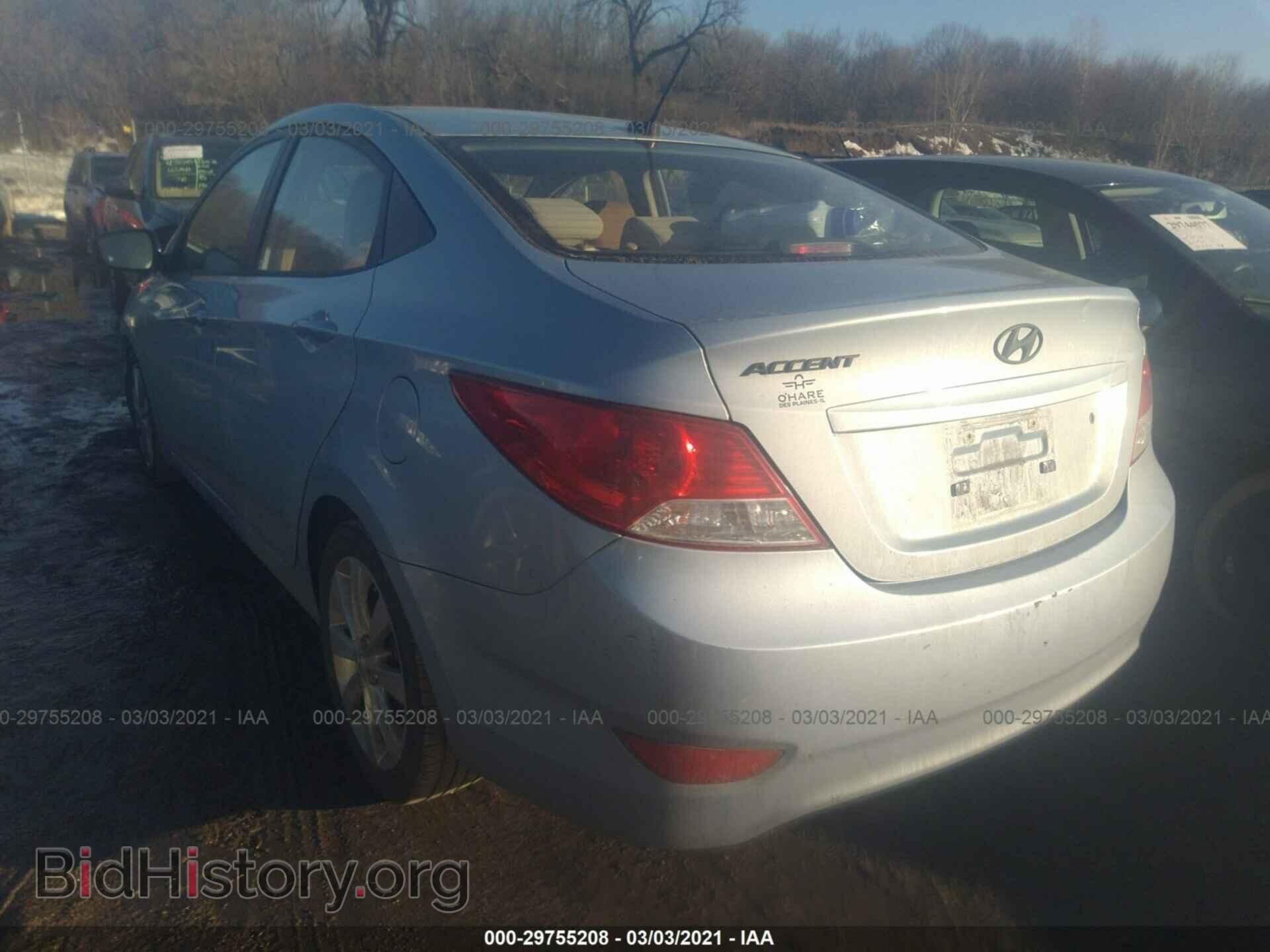 2012 HYUNDAI ACCENT - VIN: KMHCU4AE2CU049969 - Фото 3