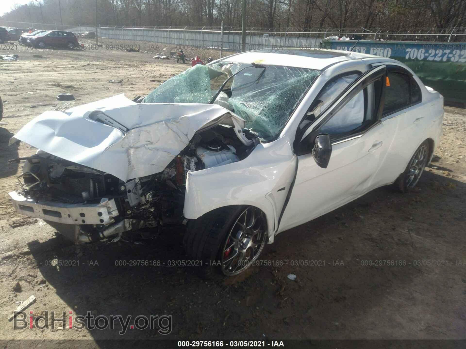 2014 MITSUBISHI LANCER EVOLUTION - VIN: JA32W5FV7EU005962 - Фото 2
