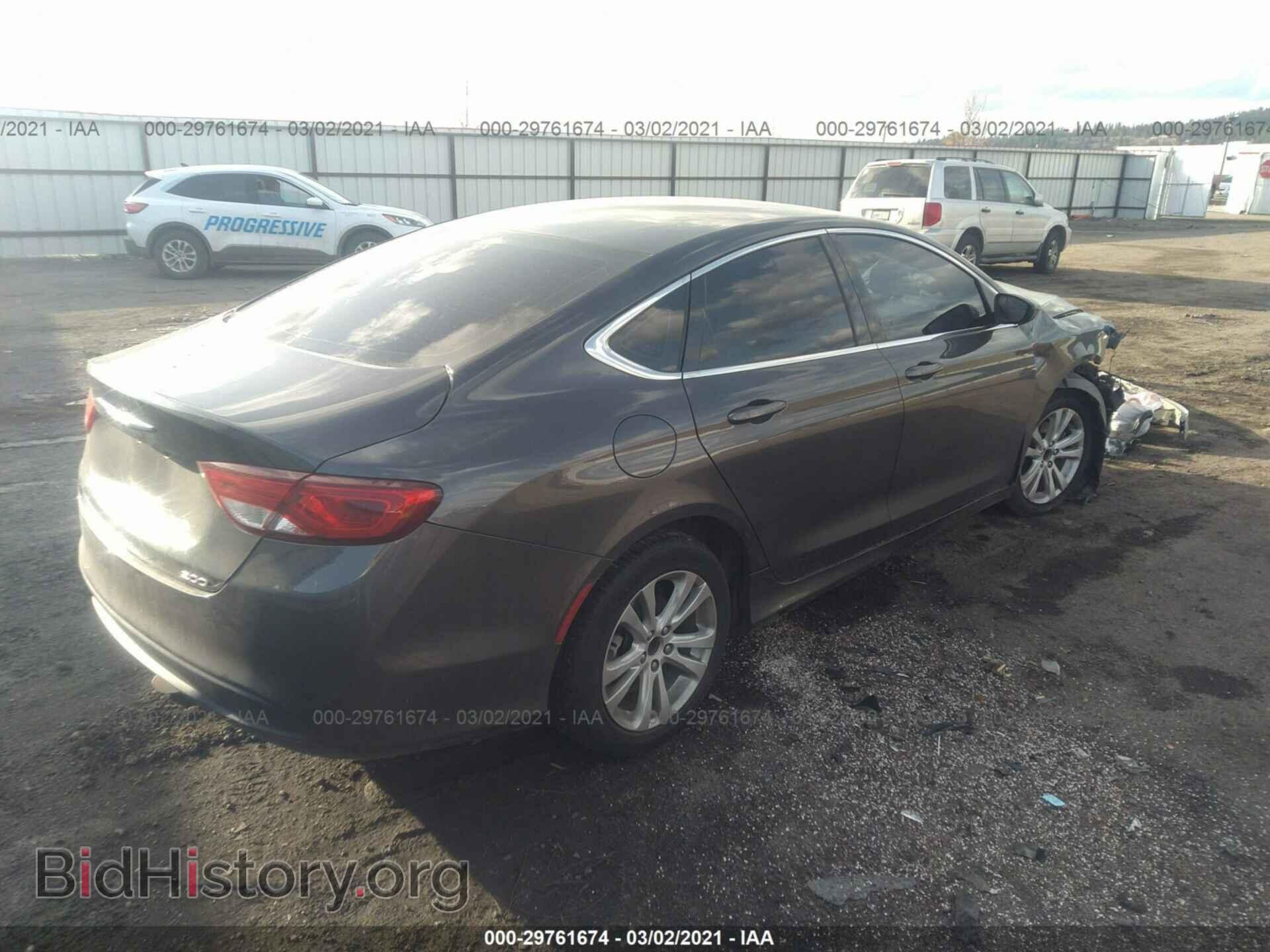 2015 CHRYSLER 200 - VIN: 1C3CCCFB2FN609296 - Photo 4
