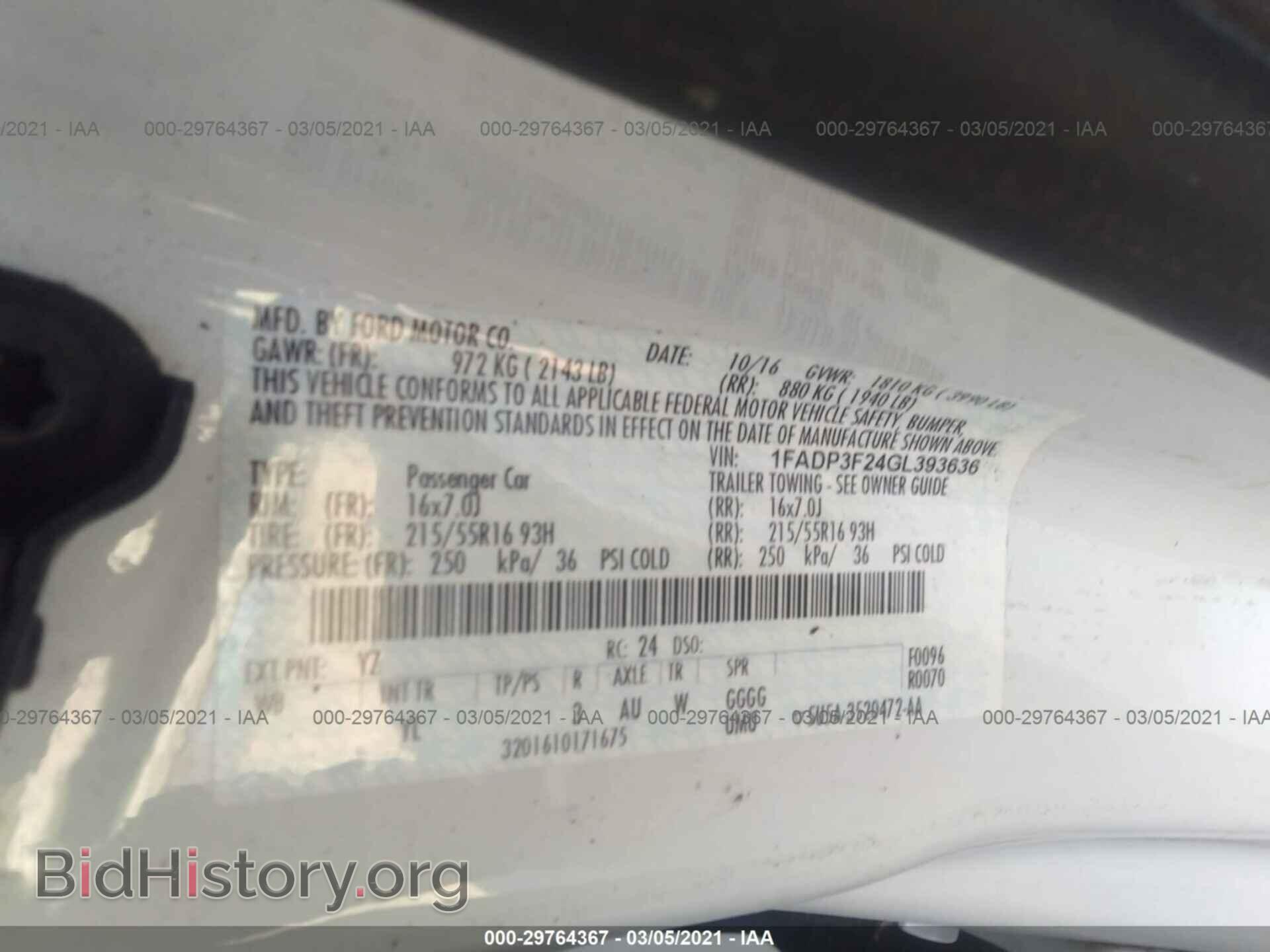 2016 FORD FOCUS - VIN: 1FADP3F24GL393636 - Photo 9