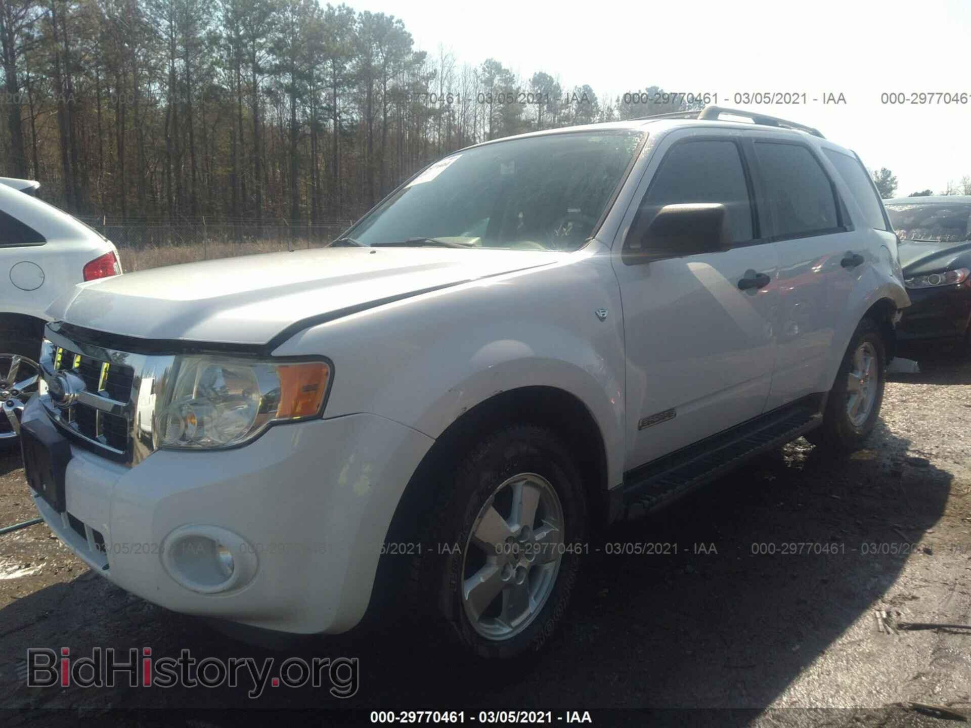 2008 FORD ESCAPE - VIN: 1FMCU93188KD49090 - Фото 2