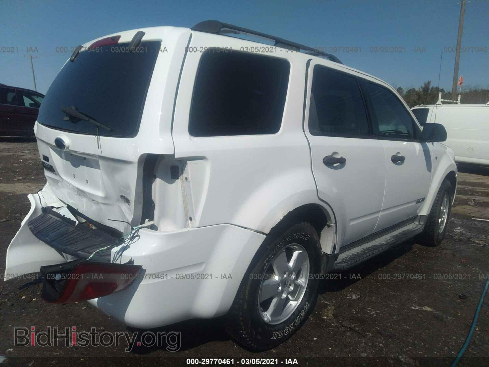 2008 FORD ESCAPE - VIN: 1FMCU93188KD49090 - Фото 4