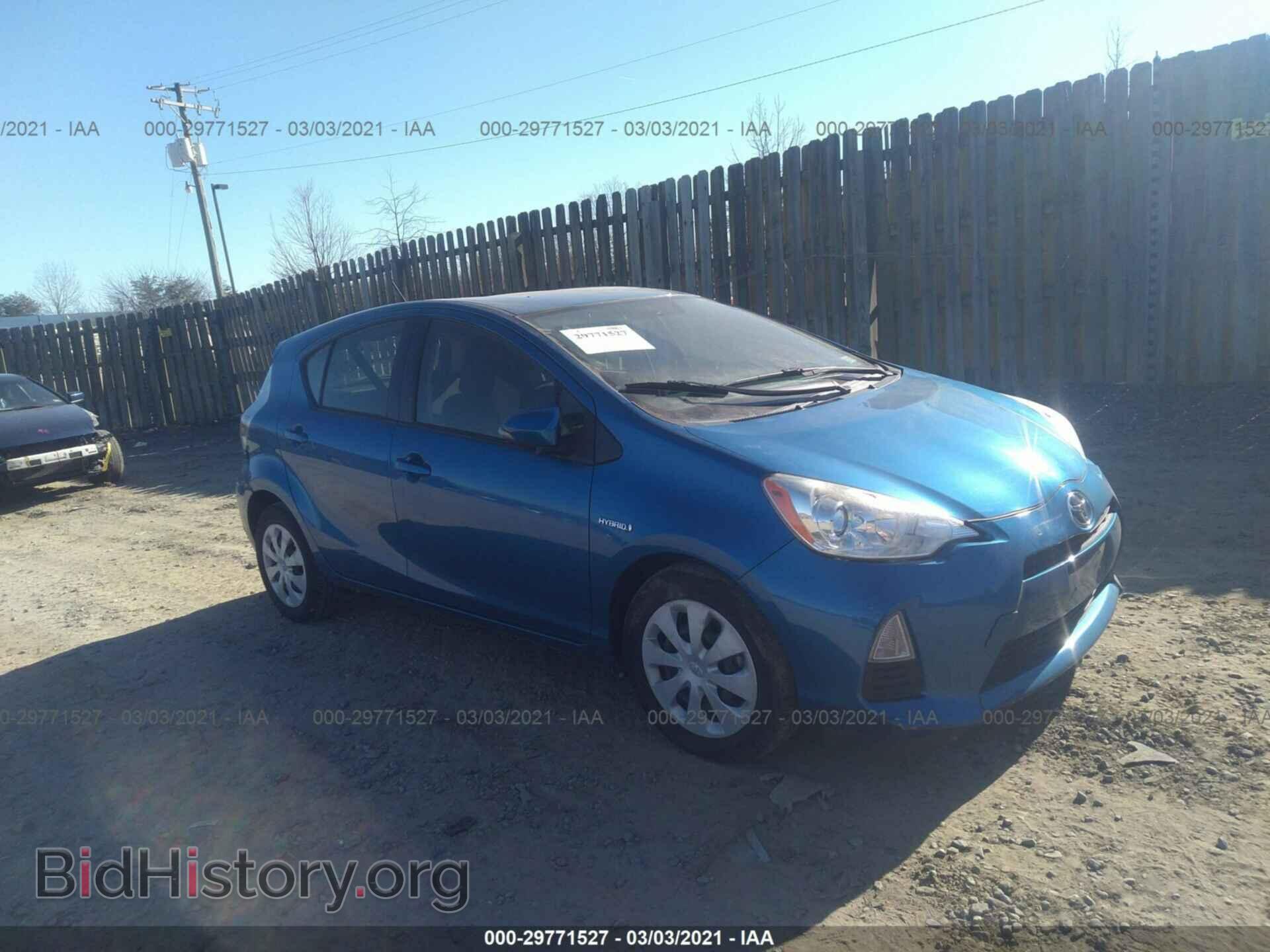 Photo JTDKDTB39D1551095 - TOYOTA PRIUS C 2013